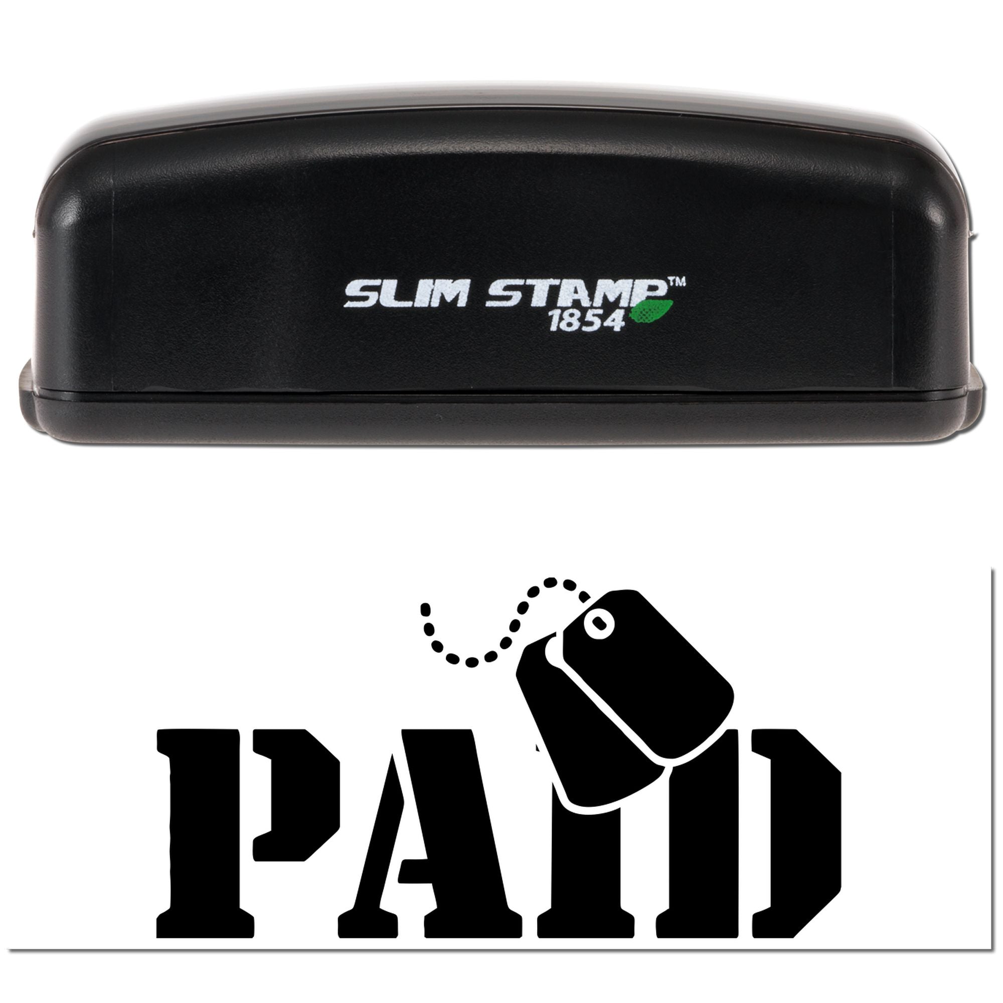 Veteran Paid Rubber Workplace Compact Pre-Inked Stamp