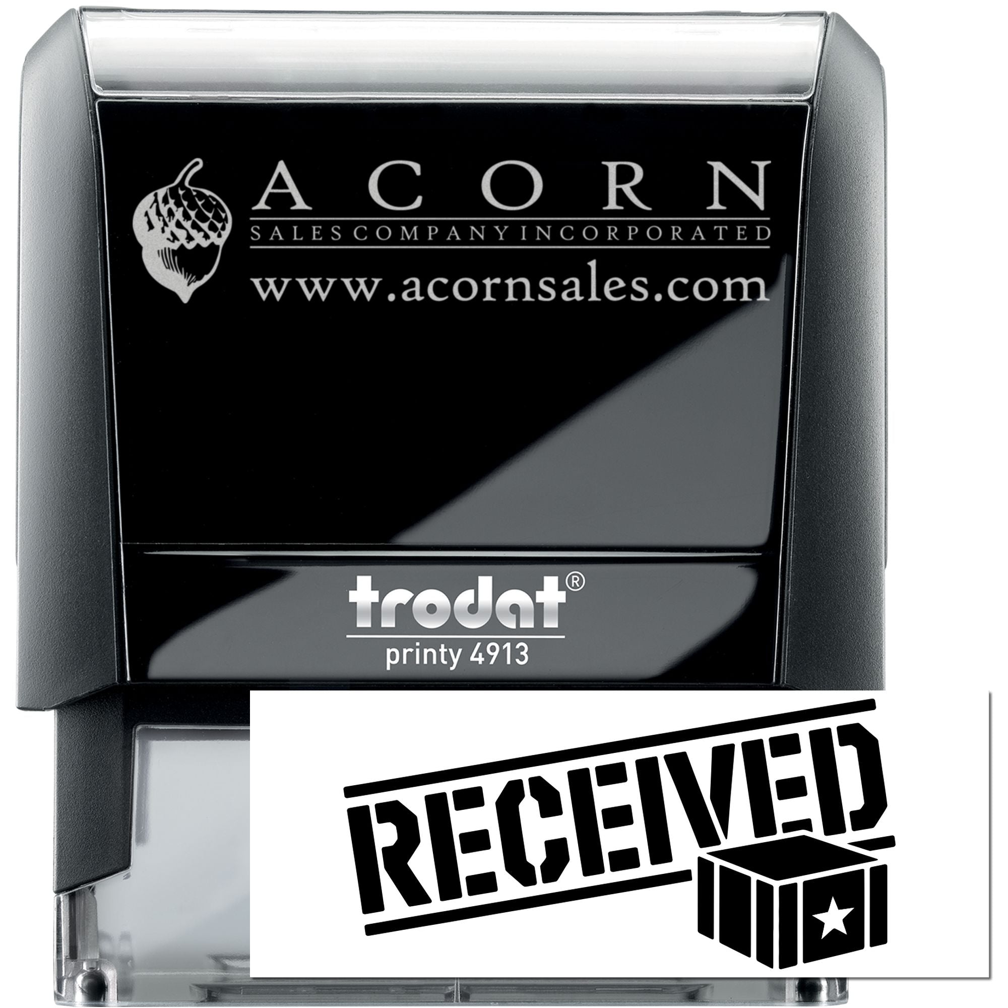 Veteran Custom Received for Office Workplace Self-Inking Stamp