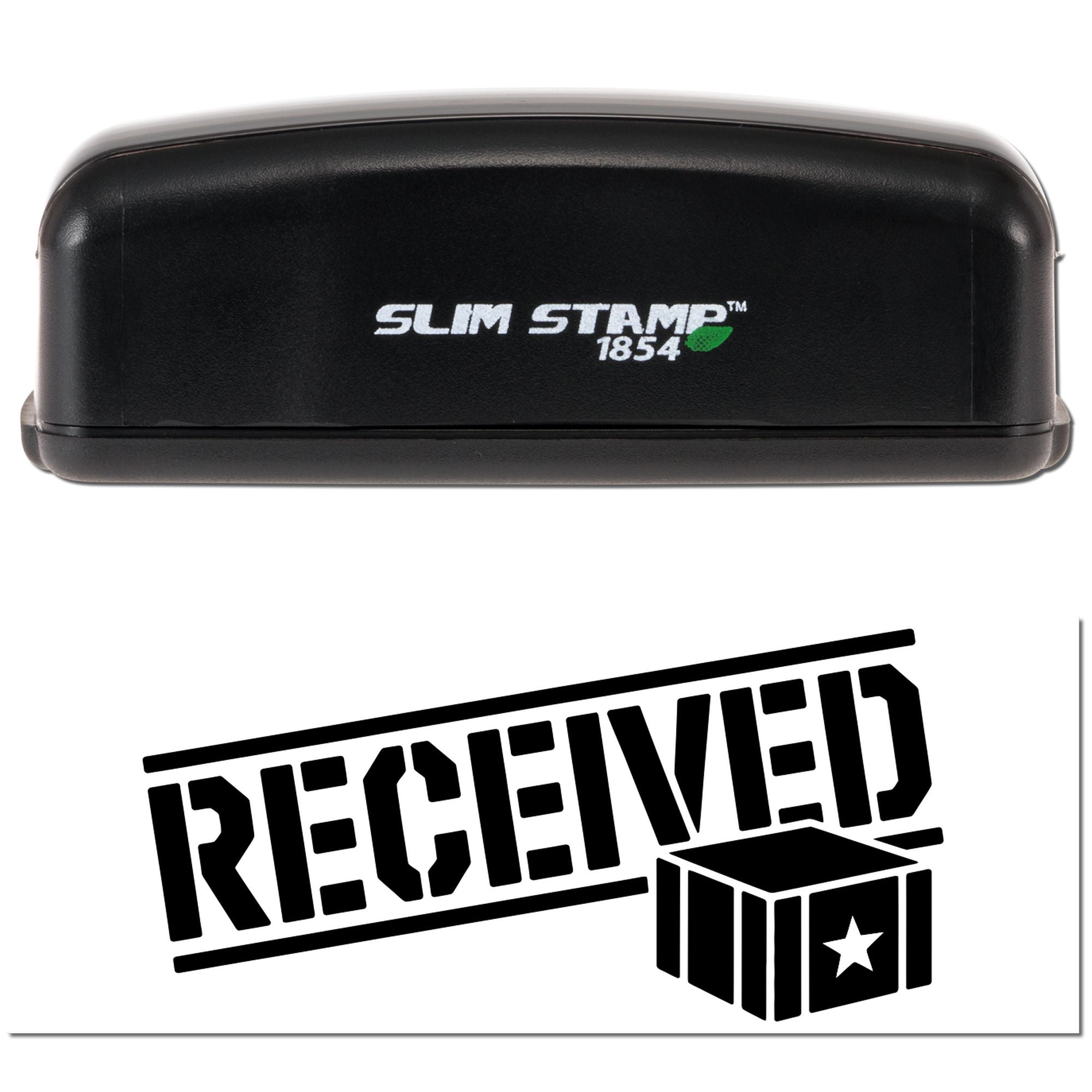 Veteran Custom Received Document Desk Compact Pre-Inked Stamp