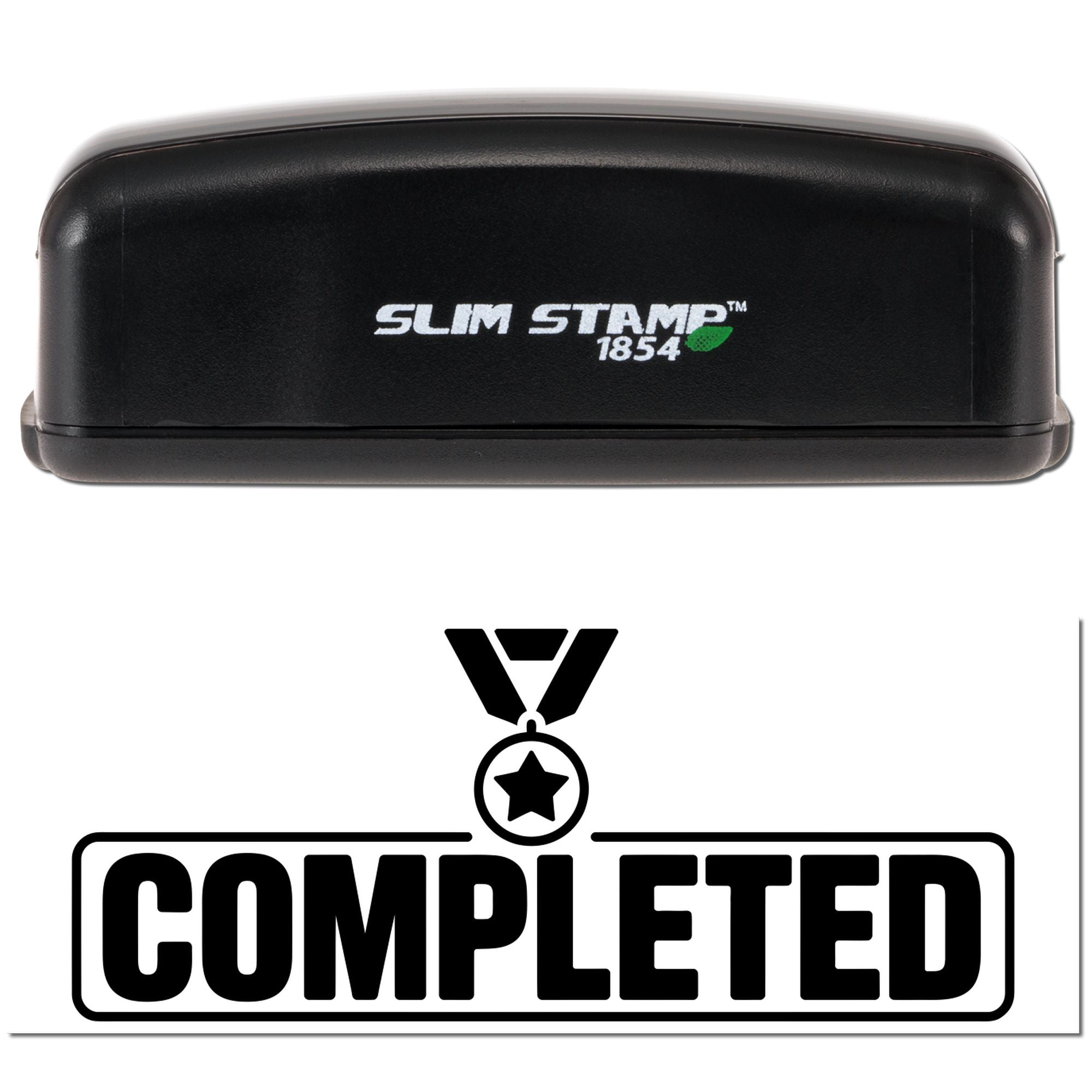 Armed Custom Completed for Business Compact Pre-Inked Stamp