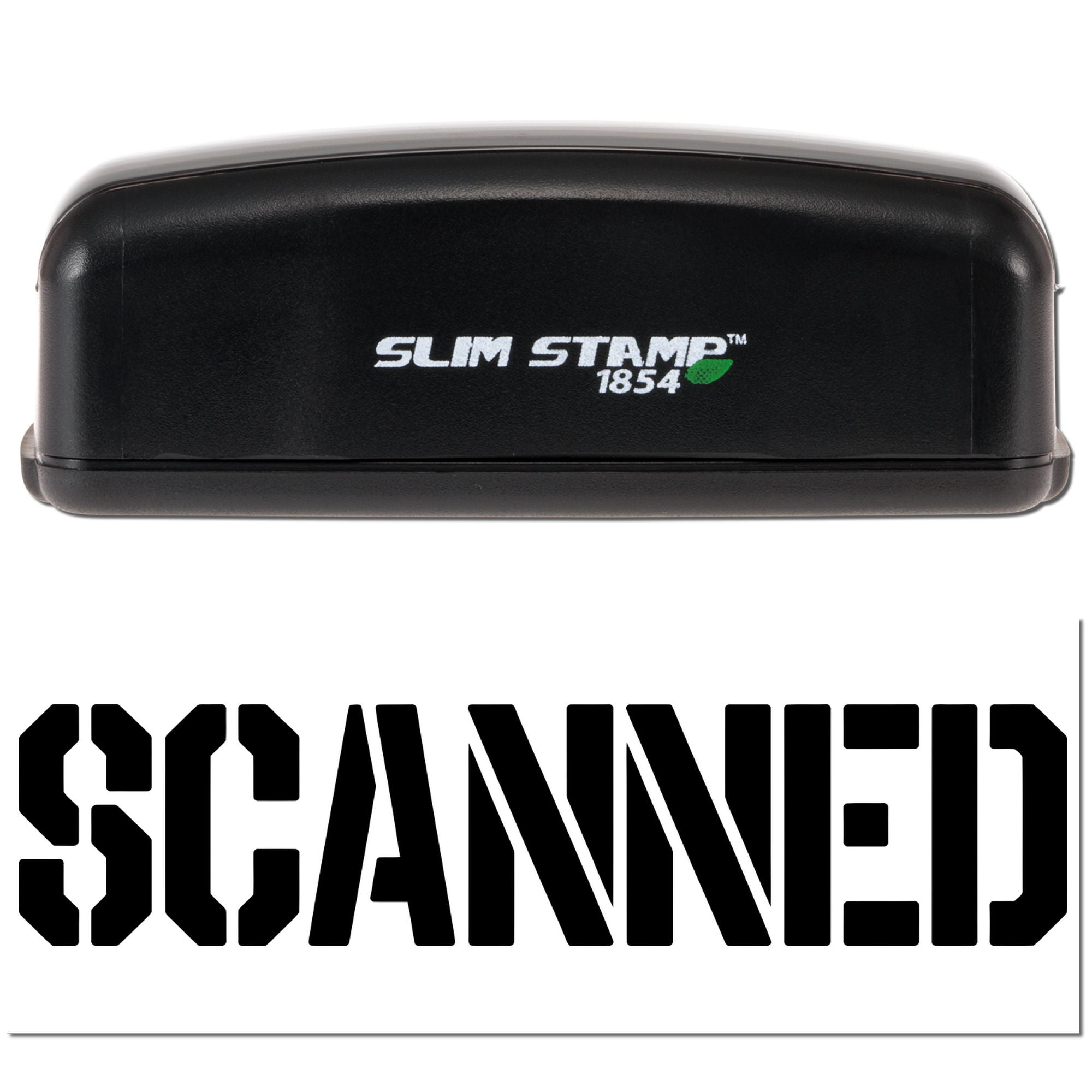 Veteran Scanned Business Admin Compact Pre-Inked Stamp