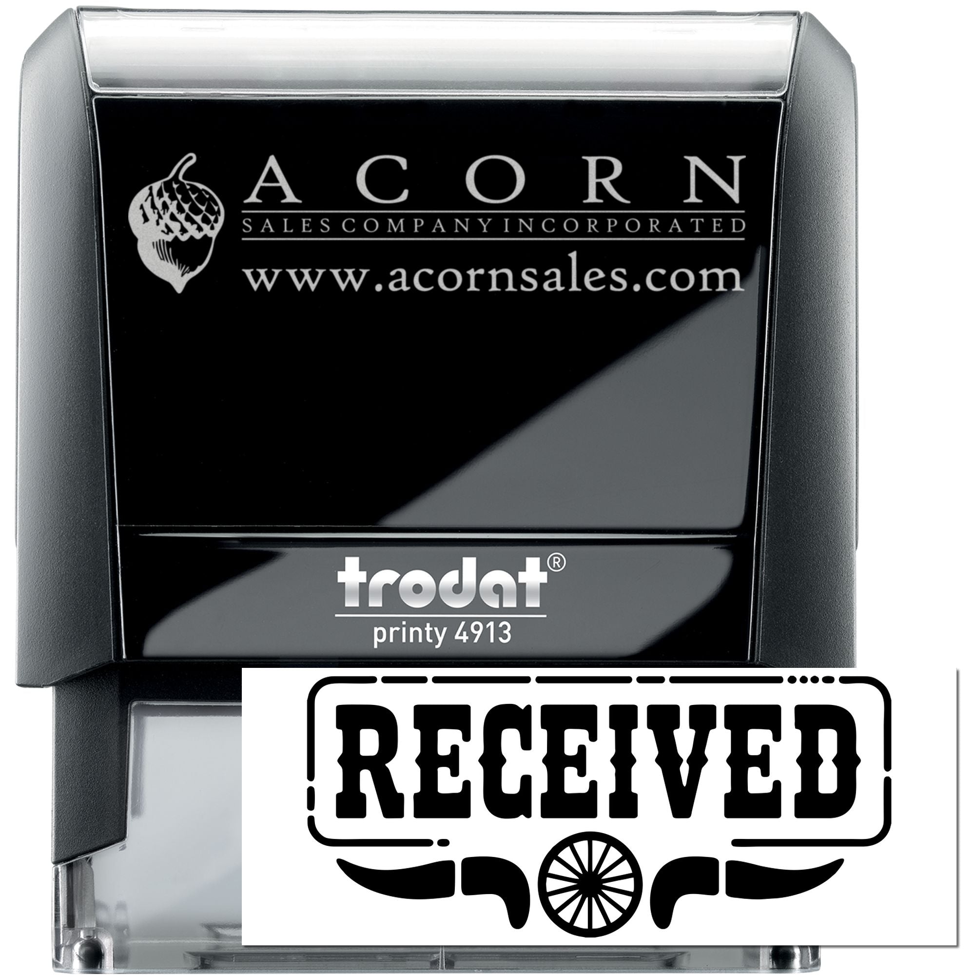 Southwest Custom Received Date Desk Self-Inking Stamp