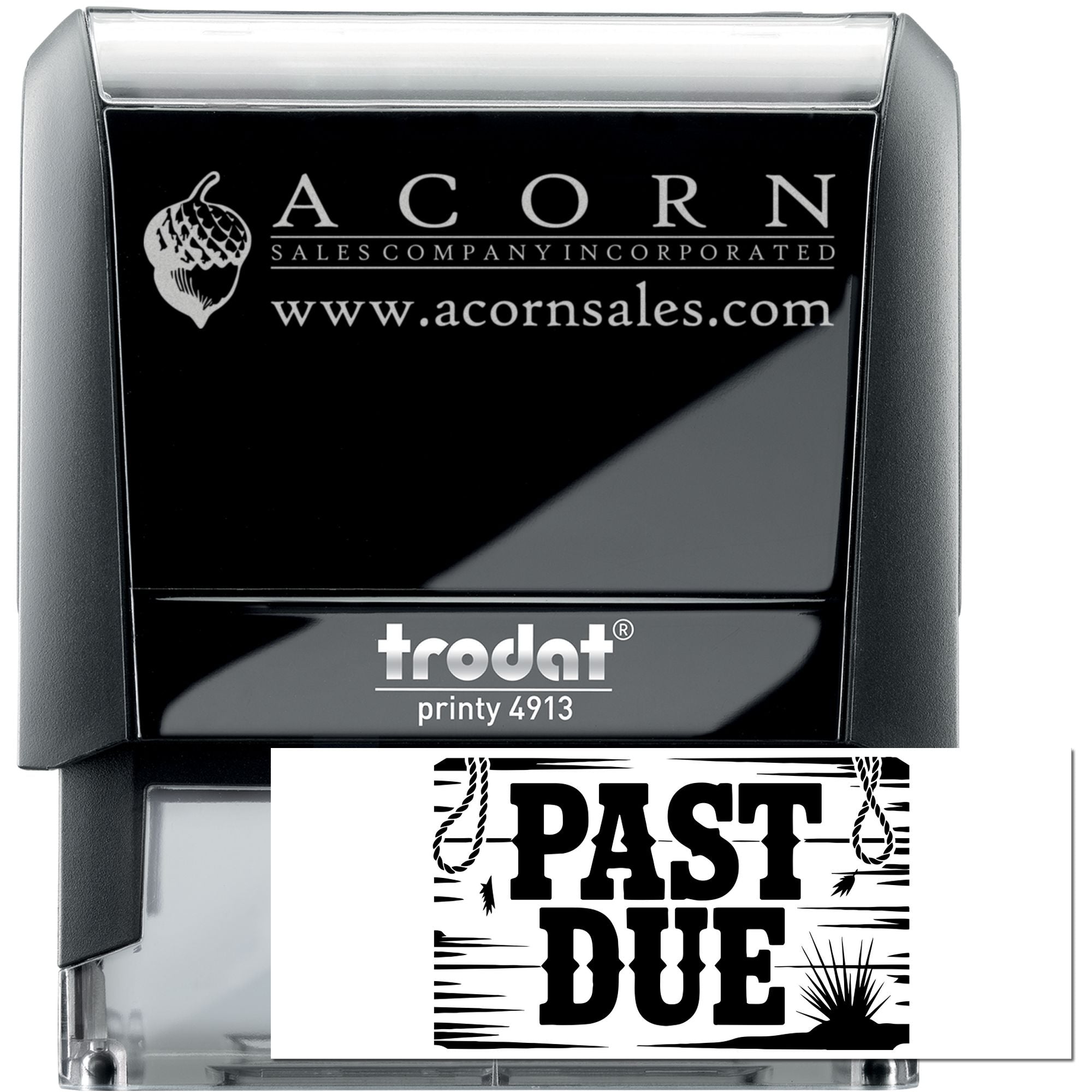 Trail Ride Past Due for Document Self-Inking Stamp