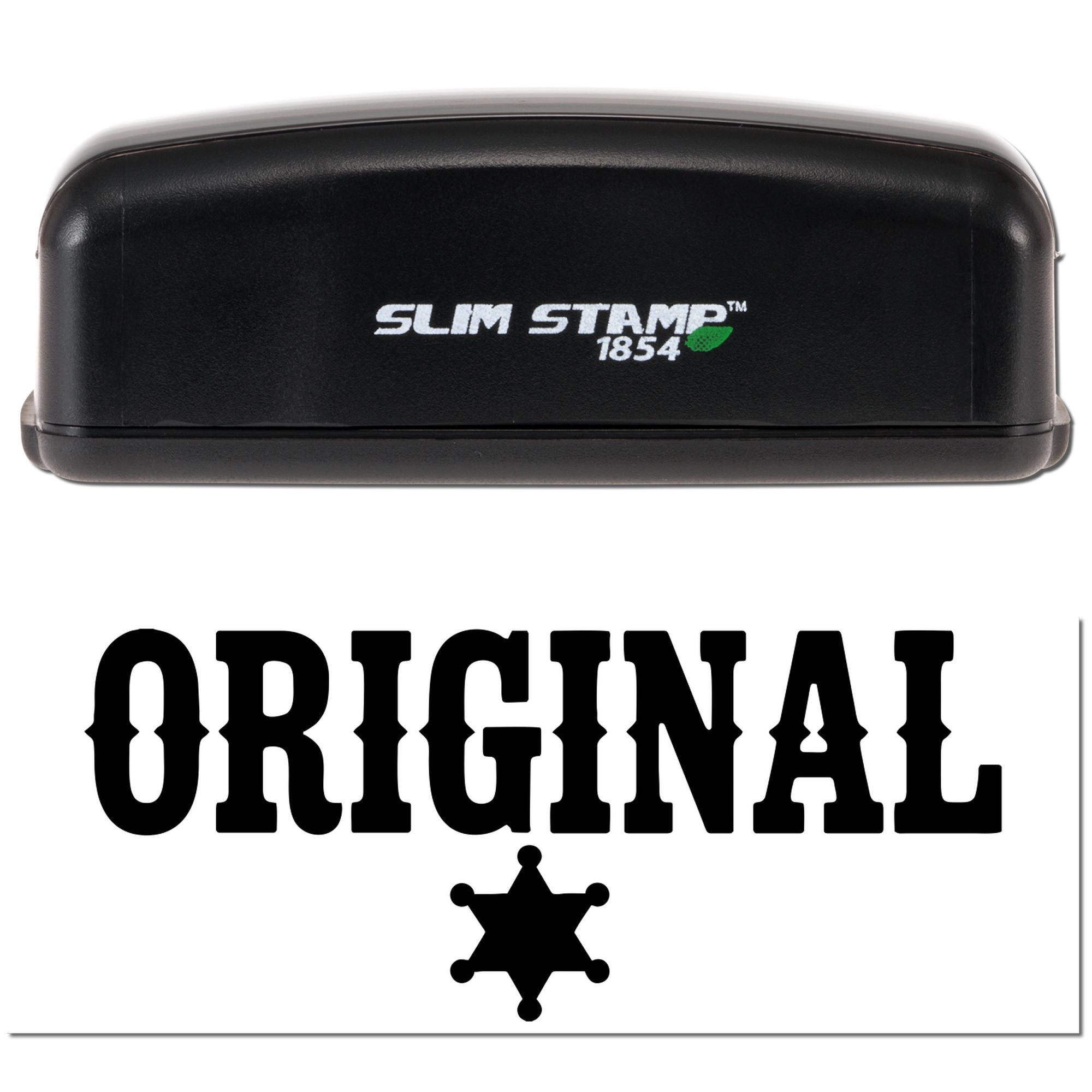 Western Heritage Custom Original Document Office Compact Pre-Inked Stamp