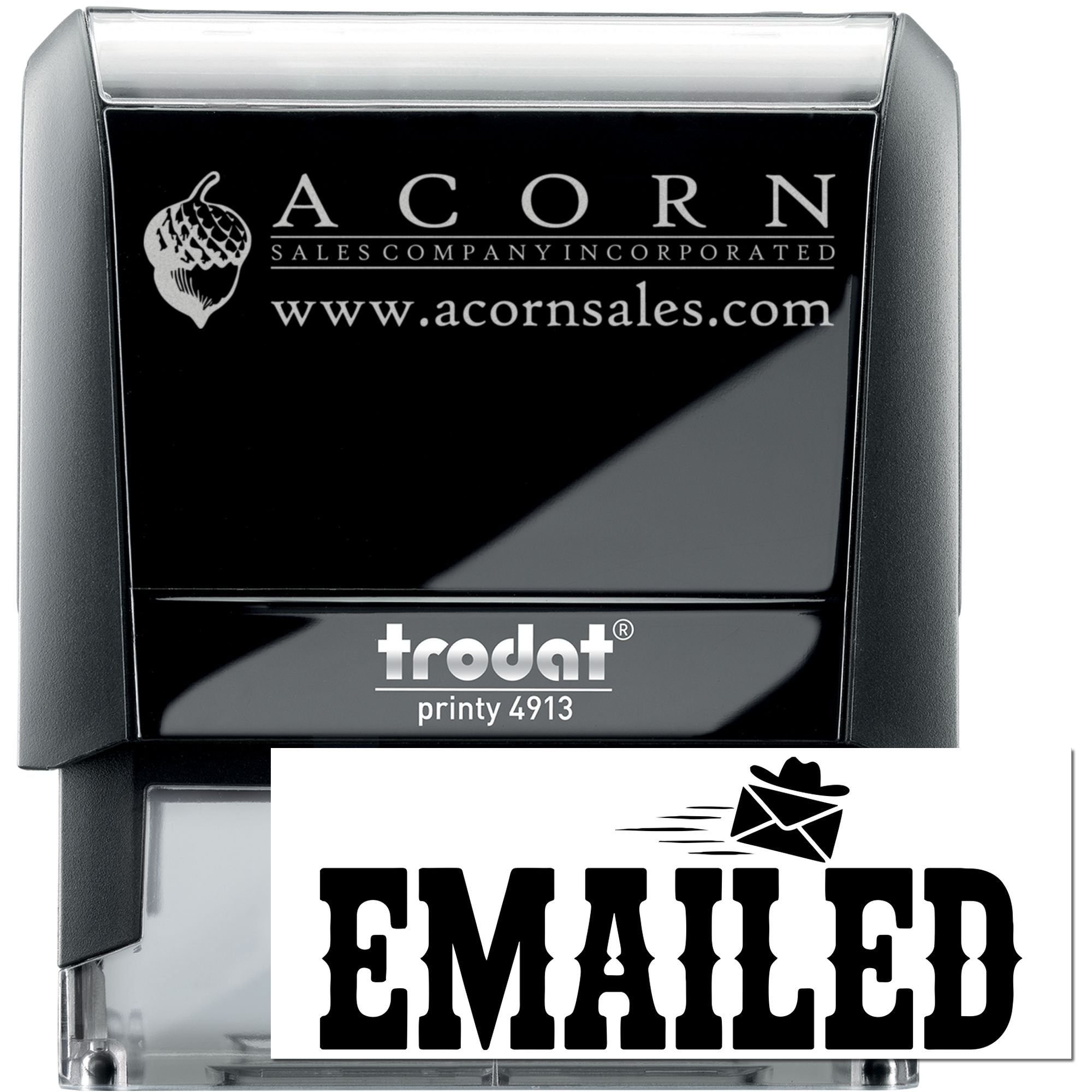 Americana Emailed Inspection Rubber Paperwork Self-Inking Stamp