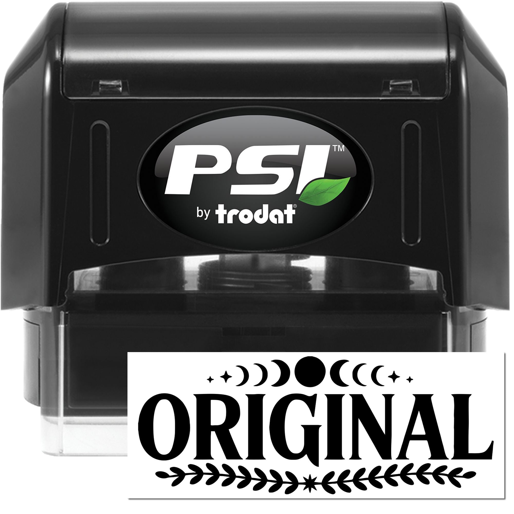 PSI by Trodat self-inking rubber stamp with ORIGINAL impression for office, branding, and document marking use.