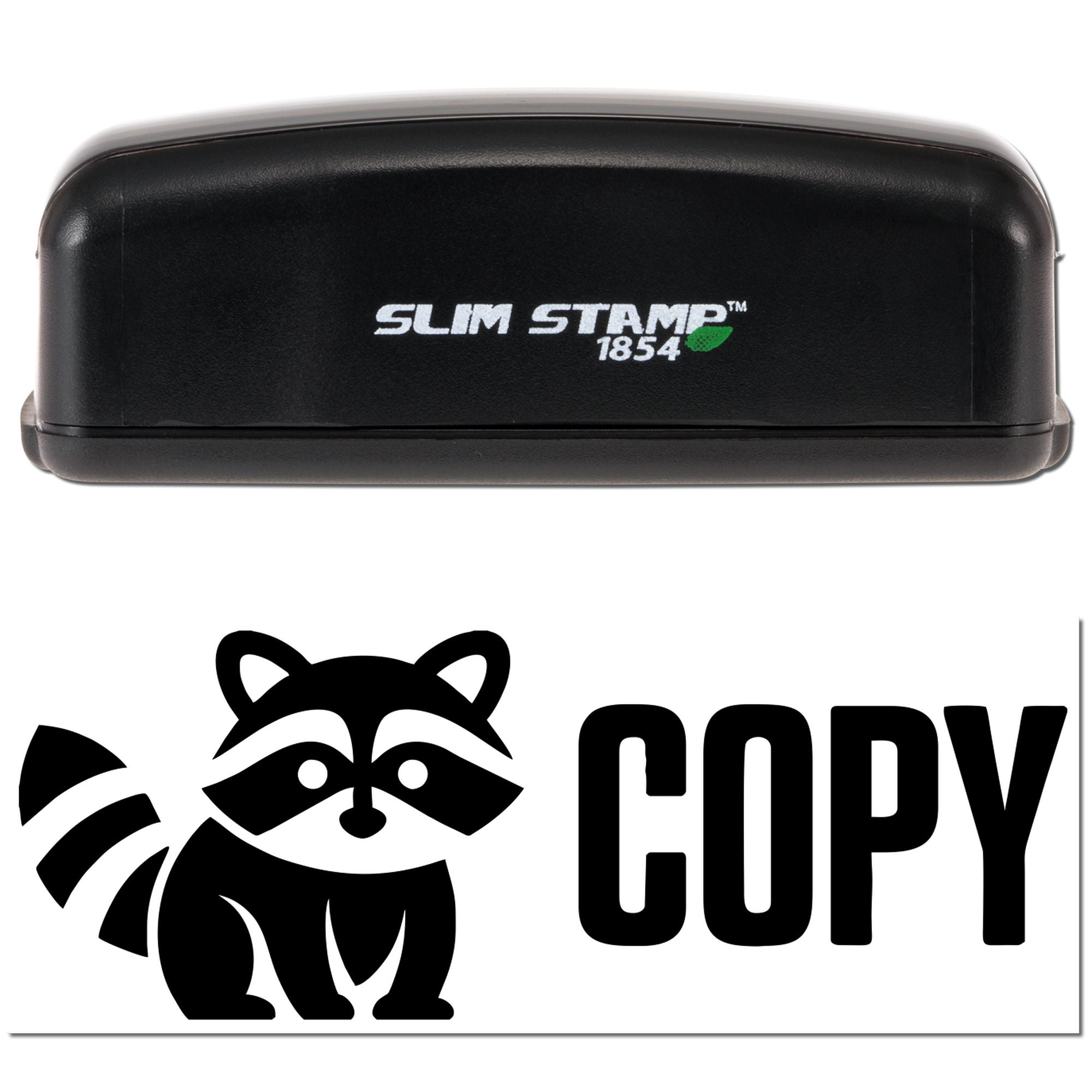 Earthy Raccoon Copy Pre-Inked Stamp