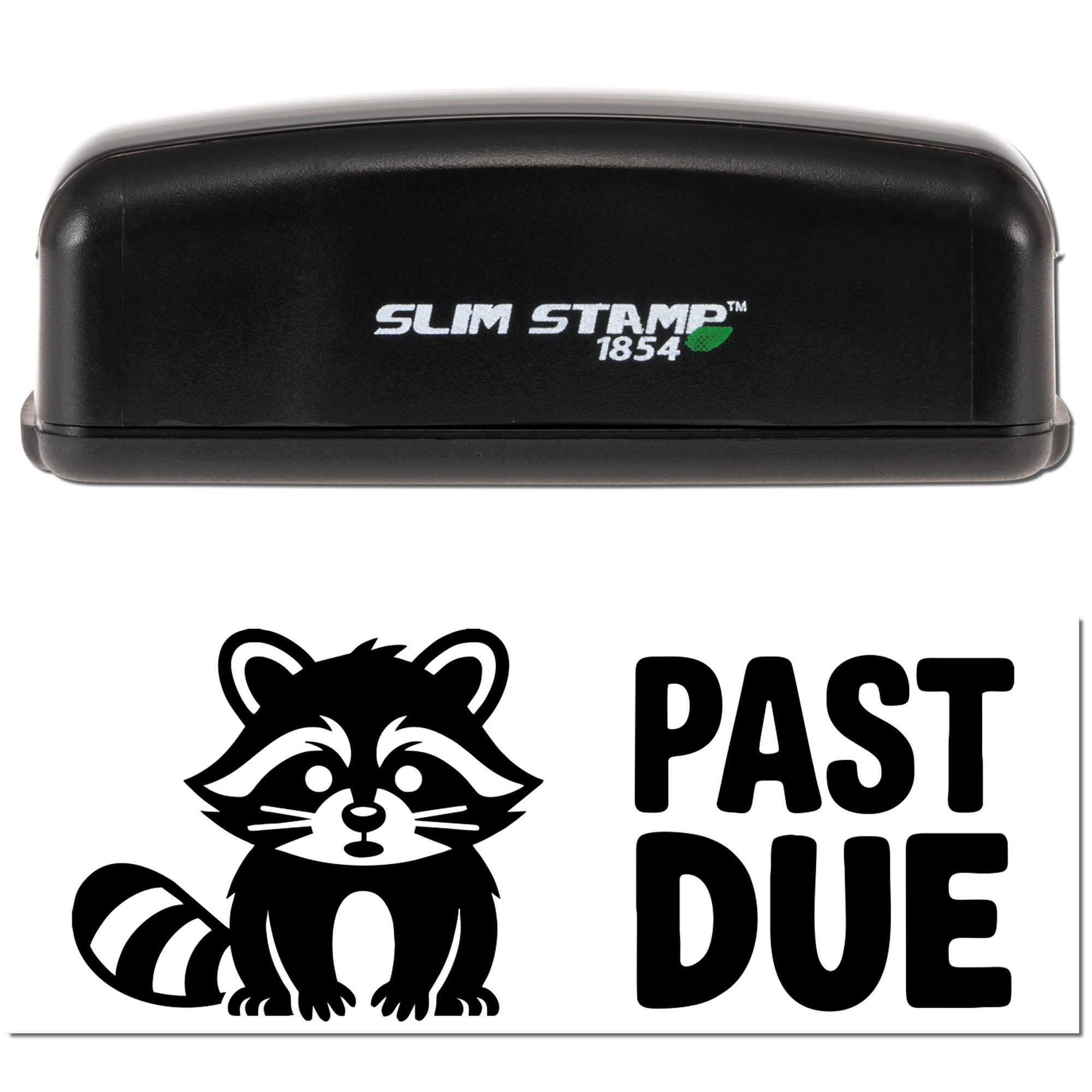 Earthy Raccoon Reminder Pre-Inked Stamp