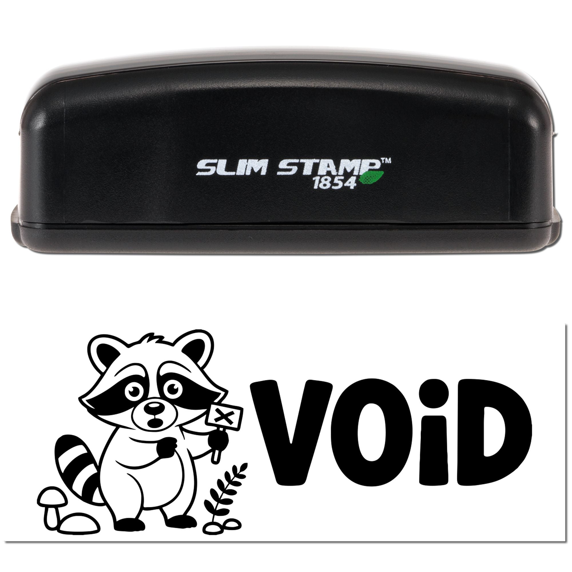 Earthy Void Raccoon Pre-Inked Stamp