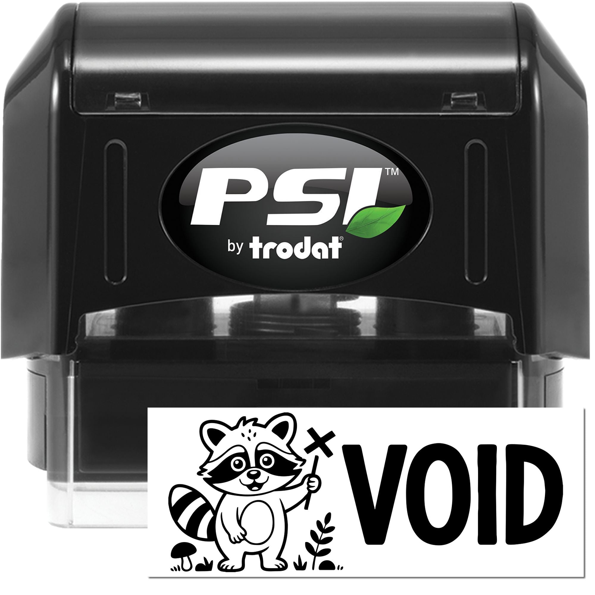 PSI by Trodat self-inking rubber stamp with custom VOID design for document cancellation and office use