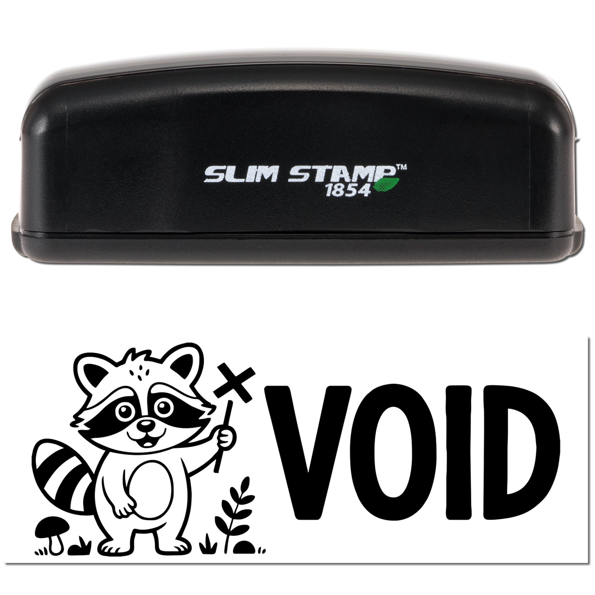 Earthy Void Raccoon Pre-Inked Stamp