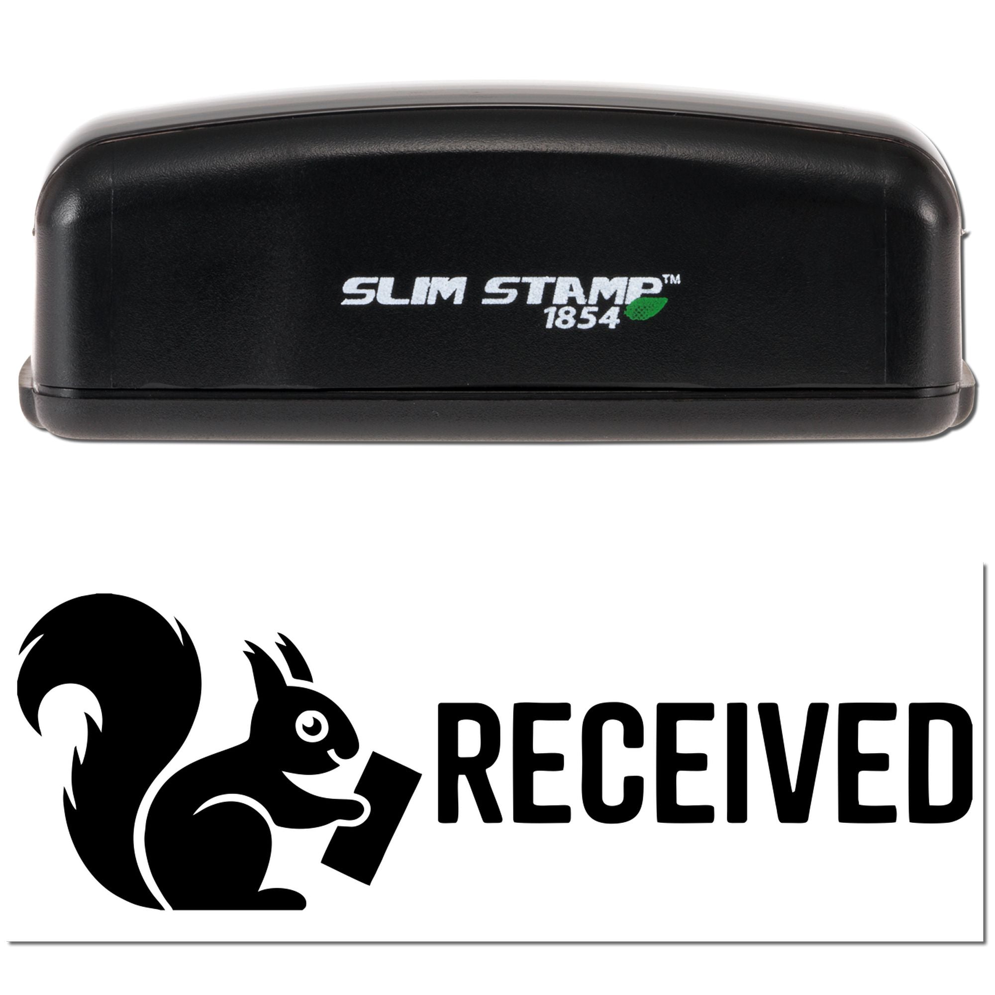 Earthy Mail Squirrel Pre-Inked Stamp