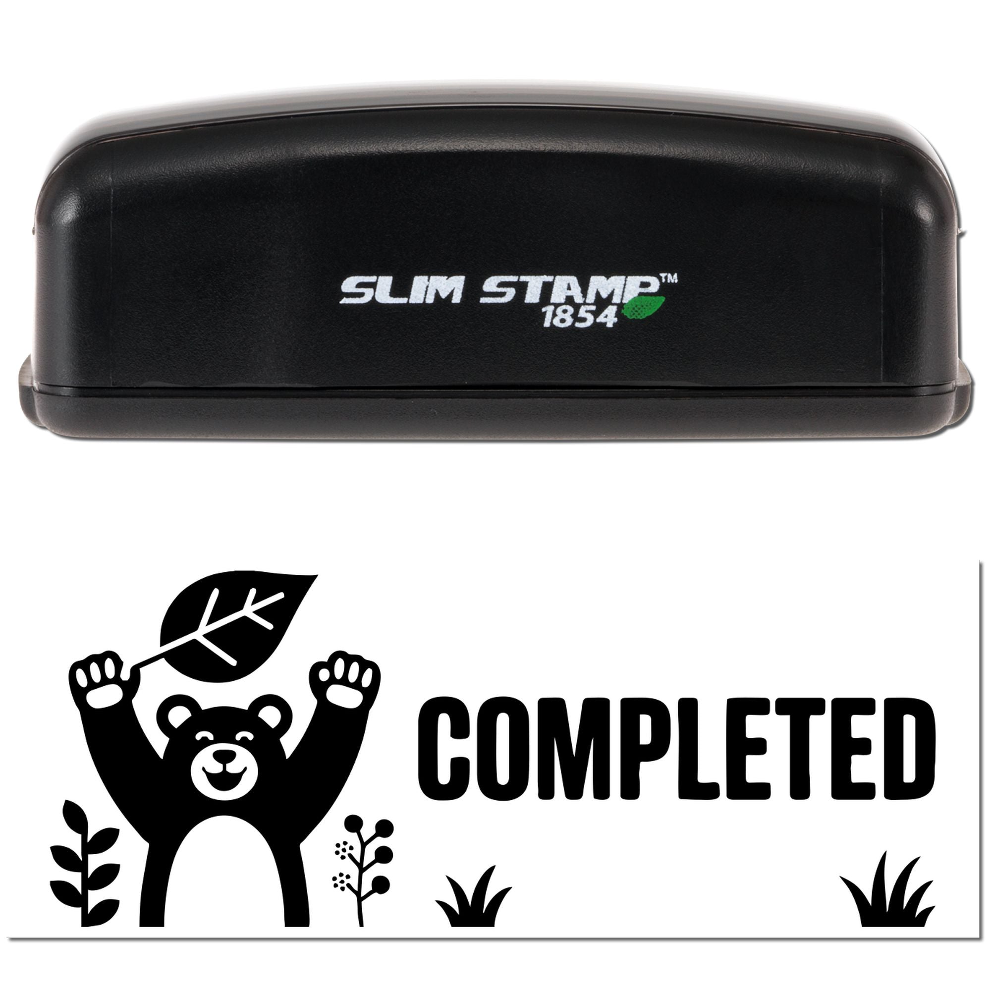 Earthy Completed Bear Pre-Inked Stamp