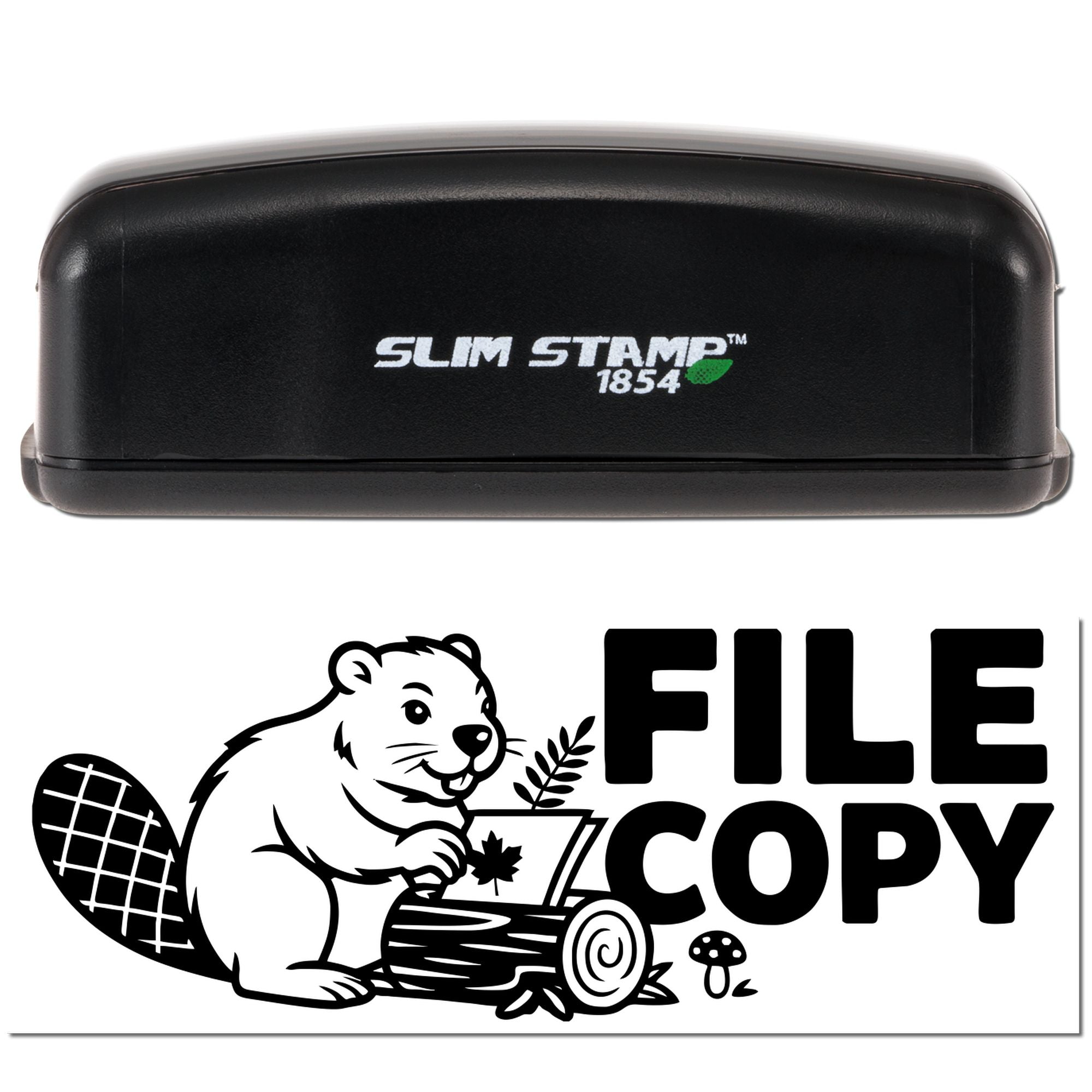 Earthy Beaver Copier Pre-Inked Stamp