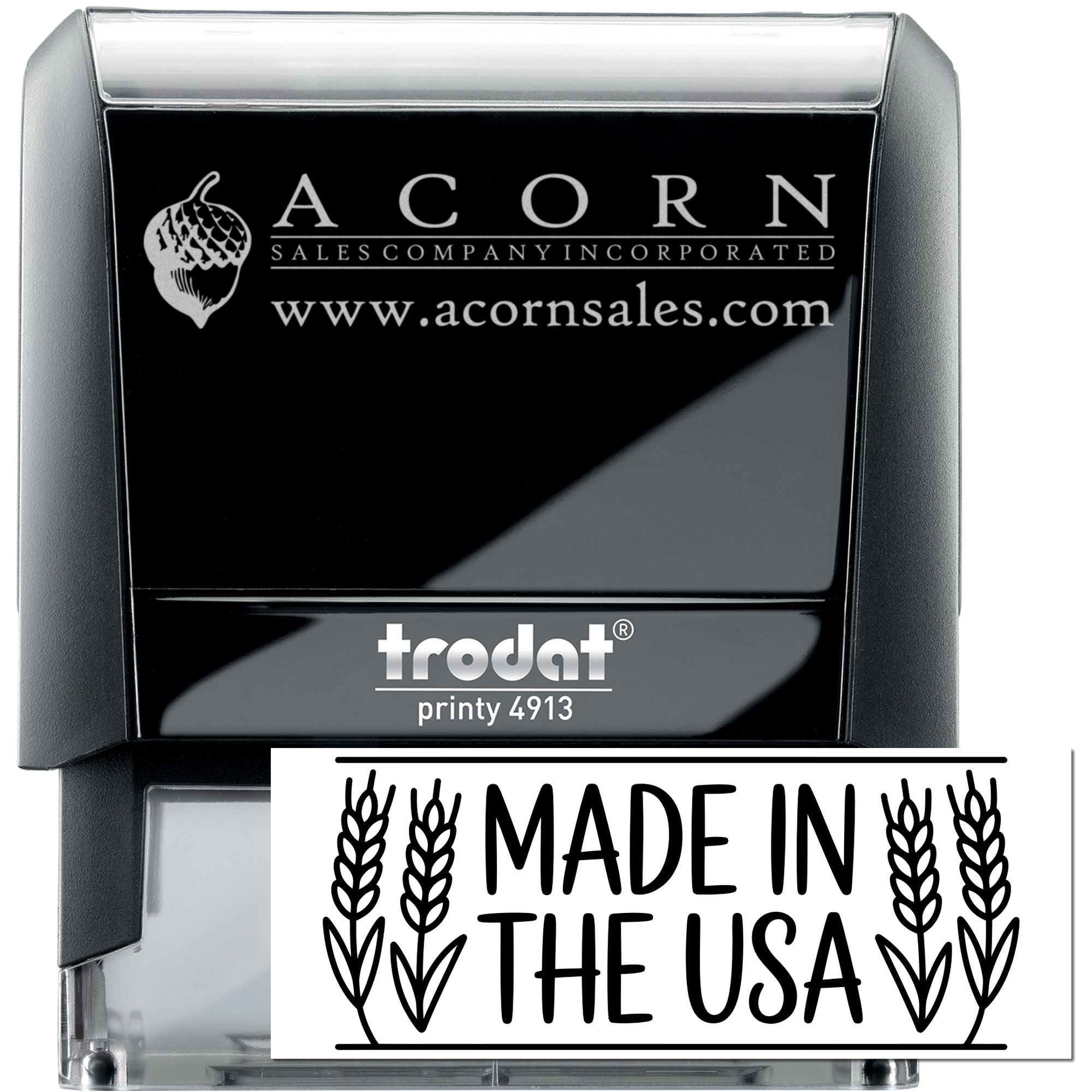 Wheatland Heritage Collection Country Of Manufacture Self-Inking Stamp