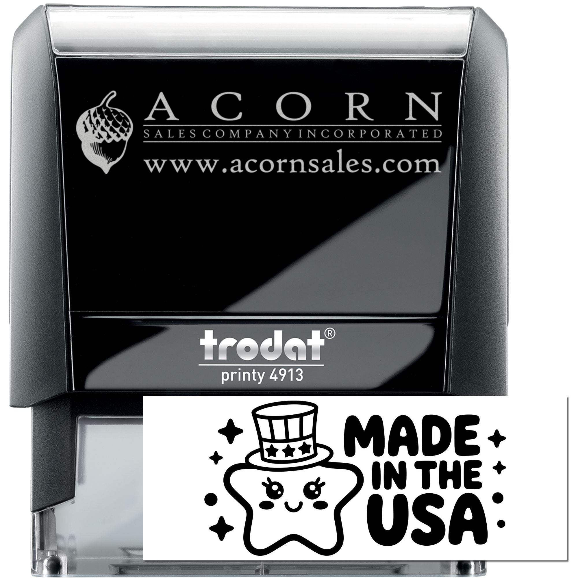 Starry Cookie Couture Country Of Manufacture Self-Inking Stamp