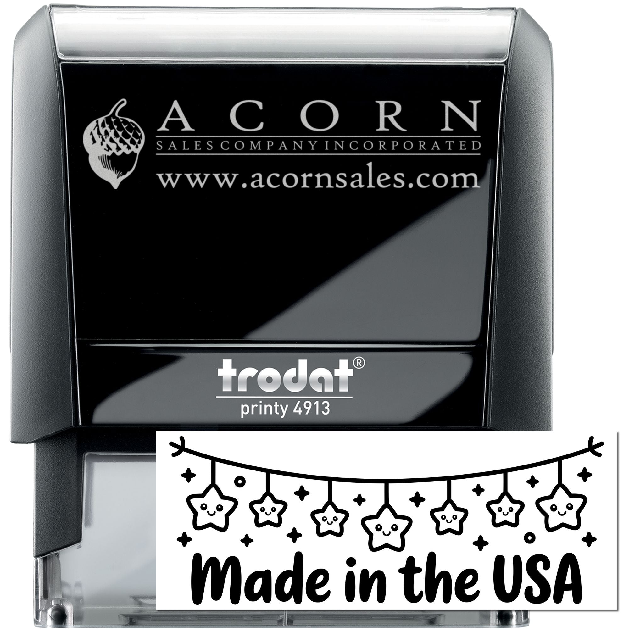 Starry String Lights Customs Marking Self-Inking Stamp