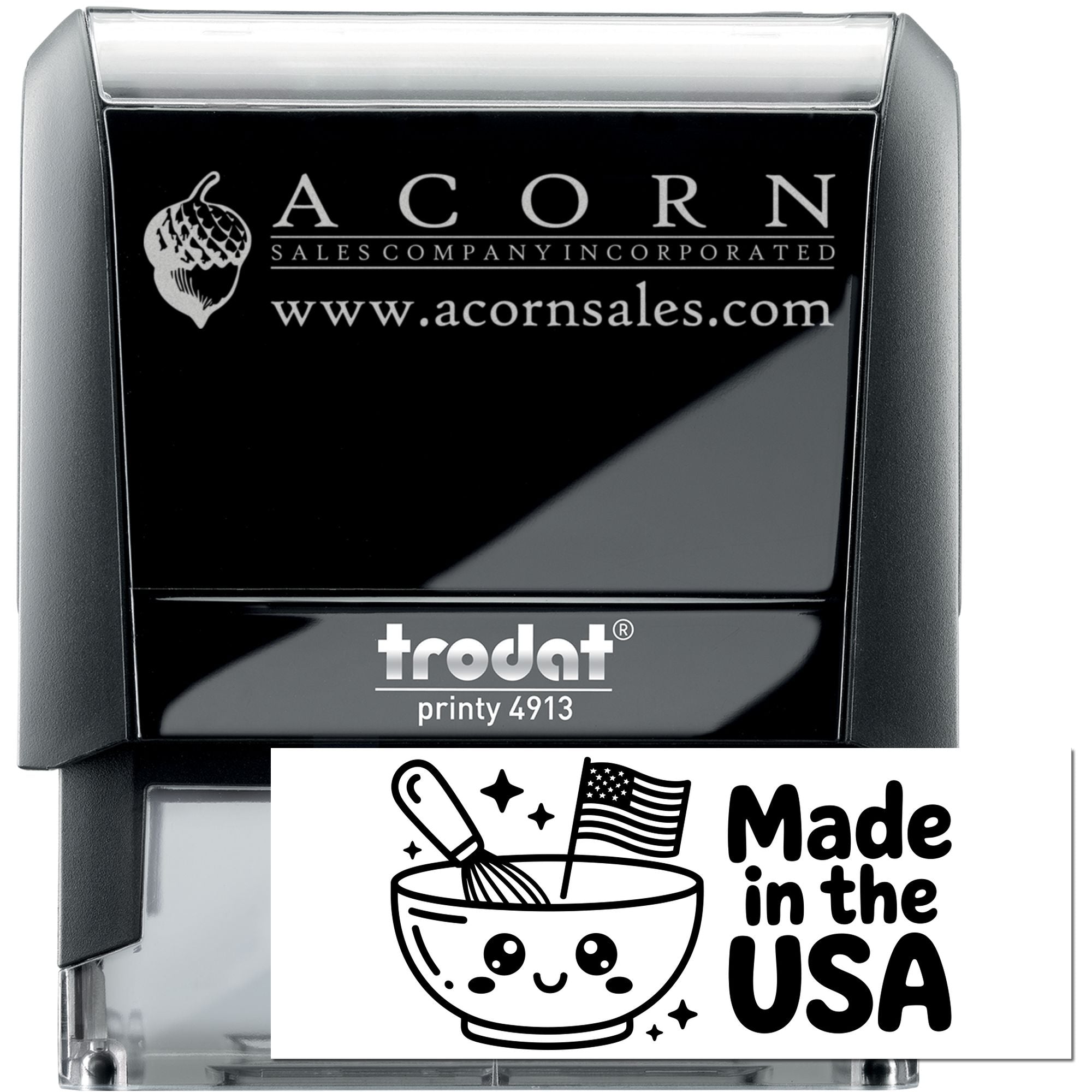 Stars and Spoon Country Of Origin Self-Inking Stamp