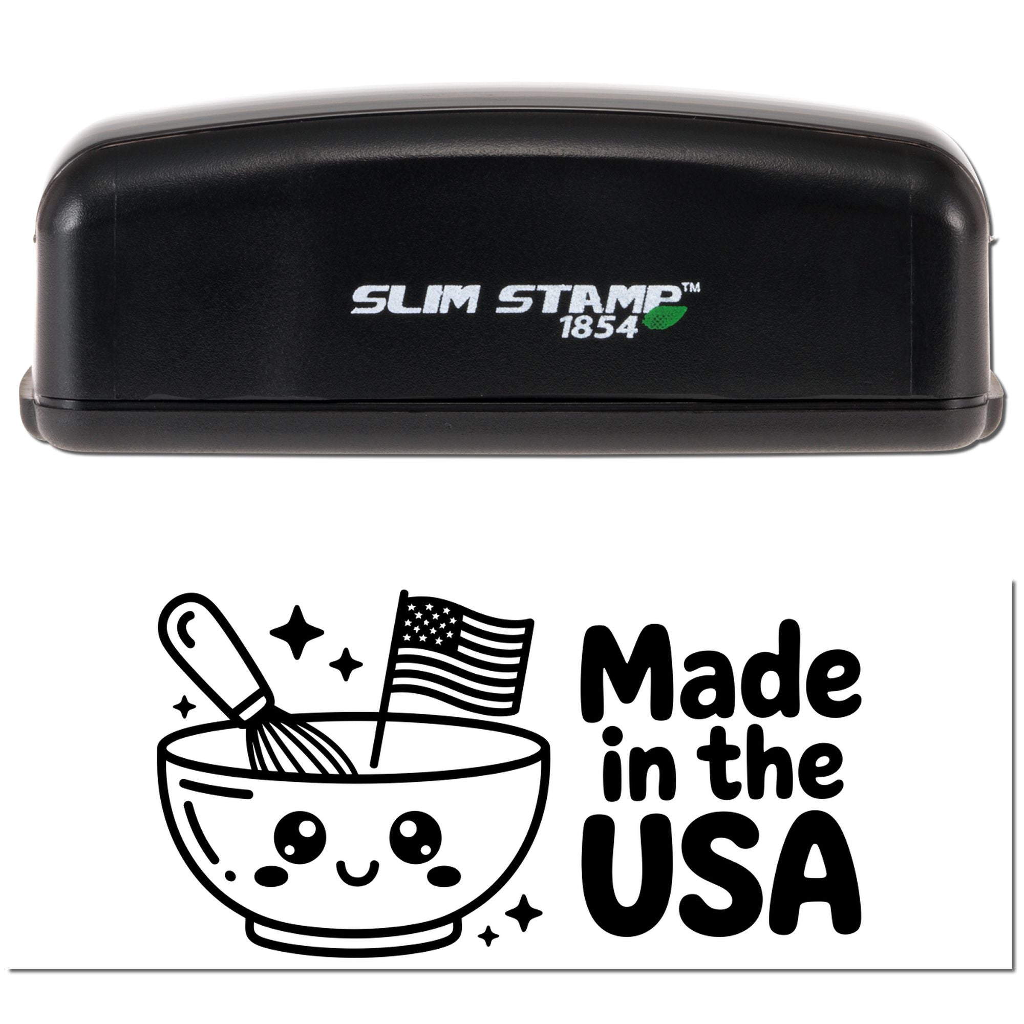 Stars and Spoon Branded Packaging Slim Pre-Inked Stamp