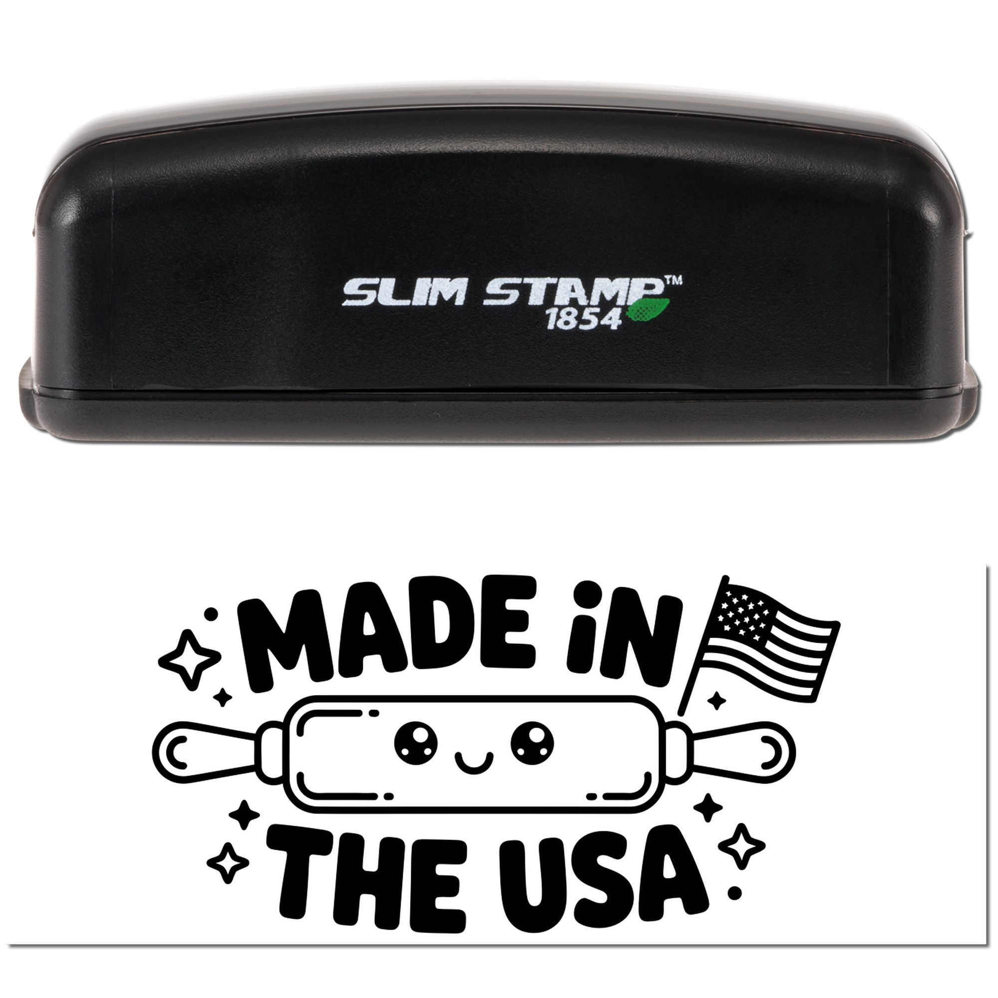 Kawaii Mask Box Branding Slim Pre-Inked Stamp