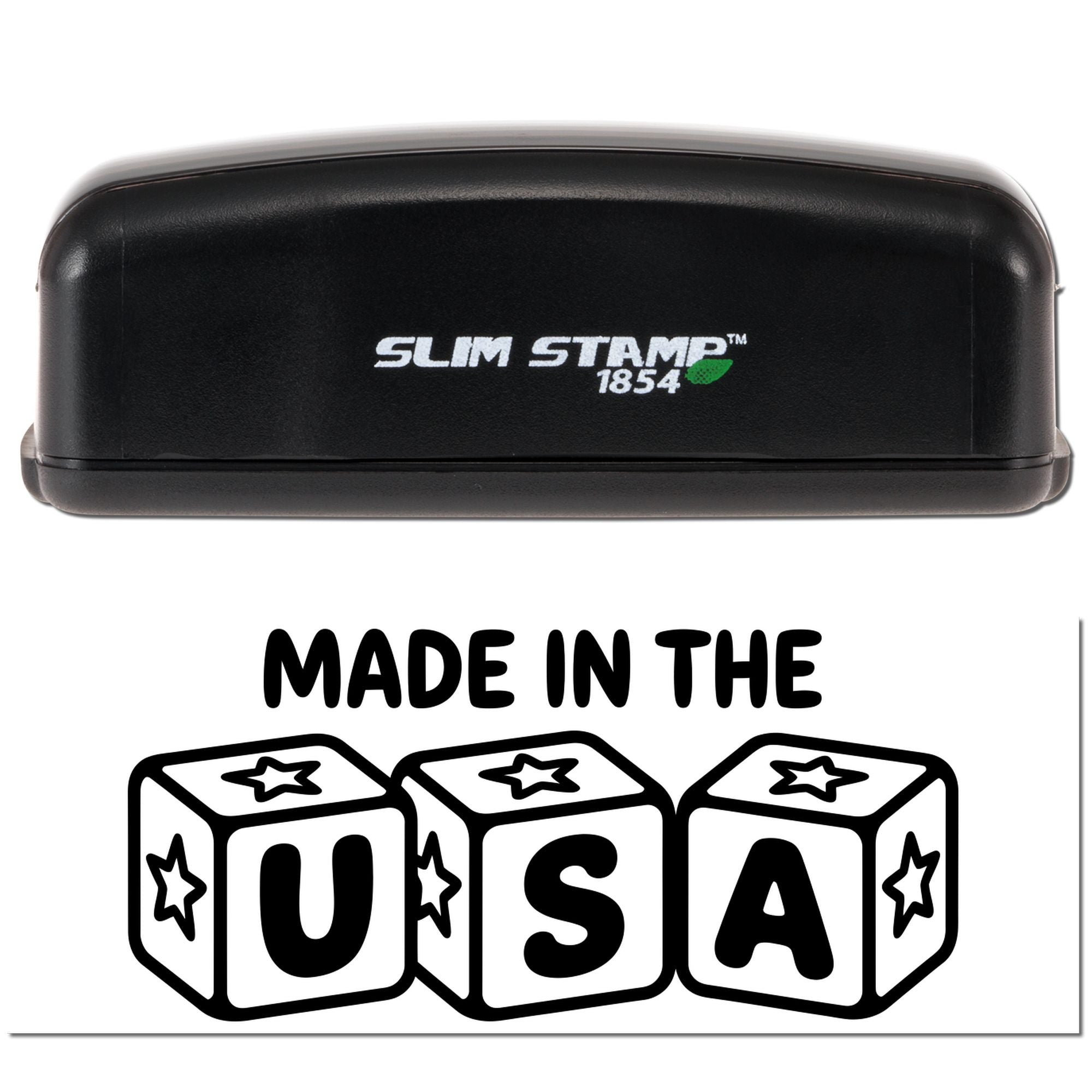 Block Trio Maker Branding Slim Pre-Inked Stamp