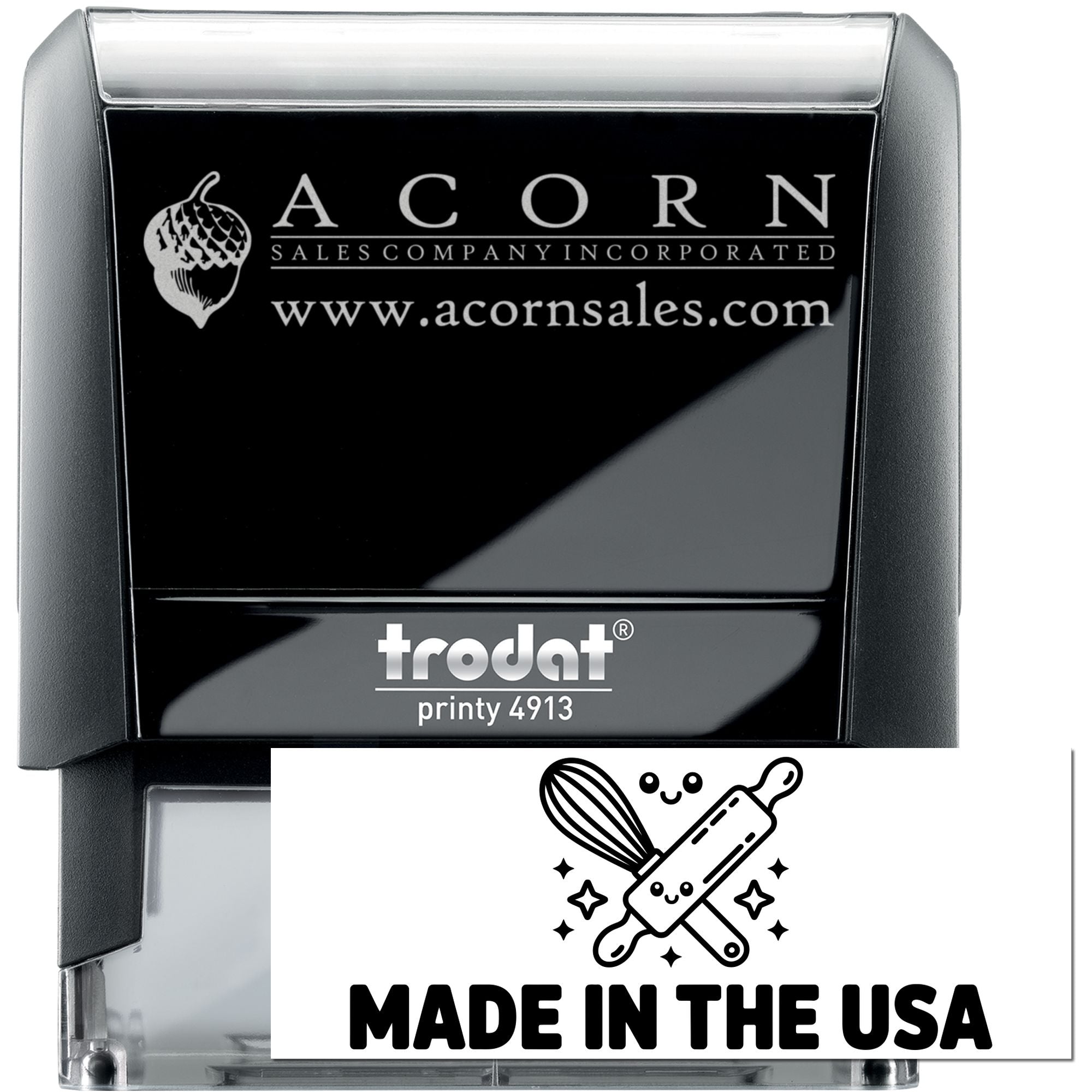 Cheerful Kitchen Duo Origin Marking Self-Inking Stamp