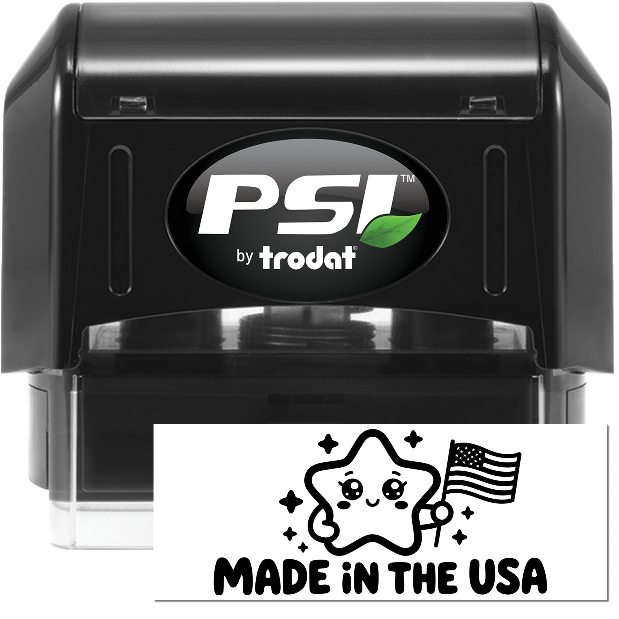 Patriotic Star Charm Customs Marking Pre-Inked Stamp