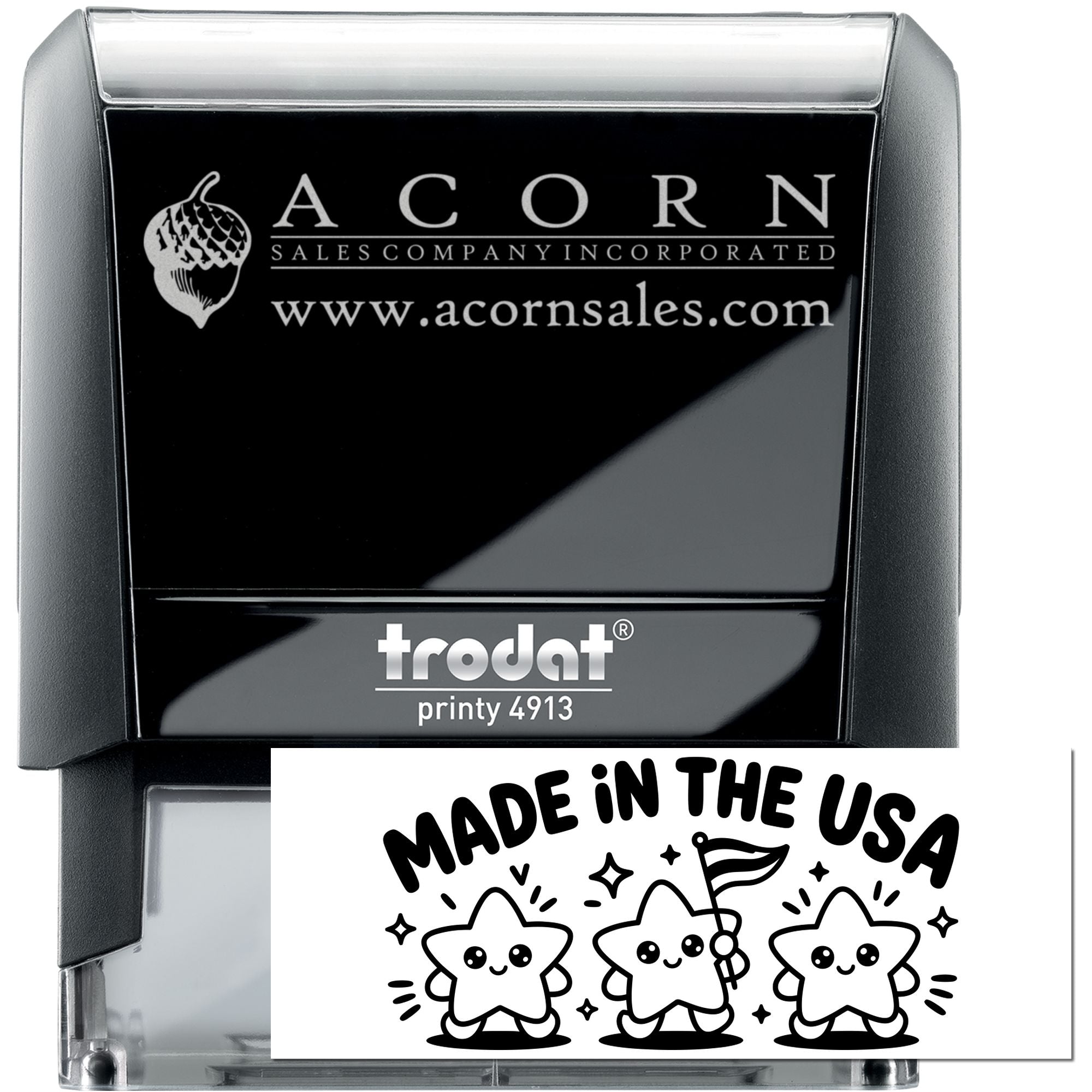 Sparkling Star Crew Place Of Manufacture Self-Inking Stamp