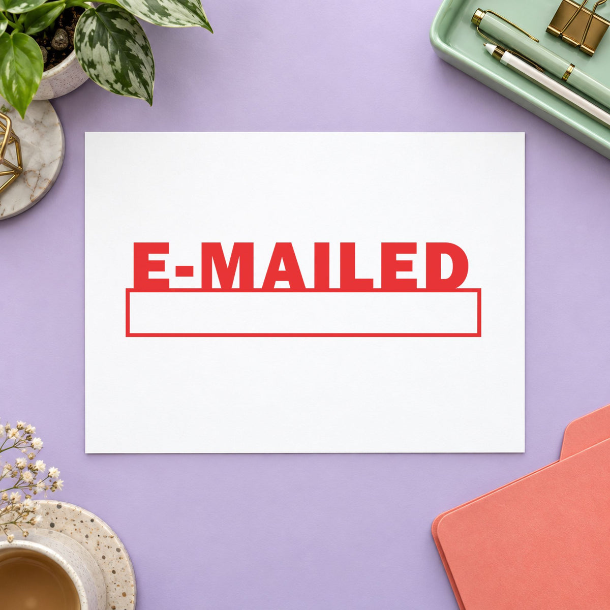 Marking a page "E-mailed" with the E-Mailed Stamp