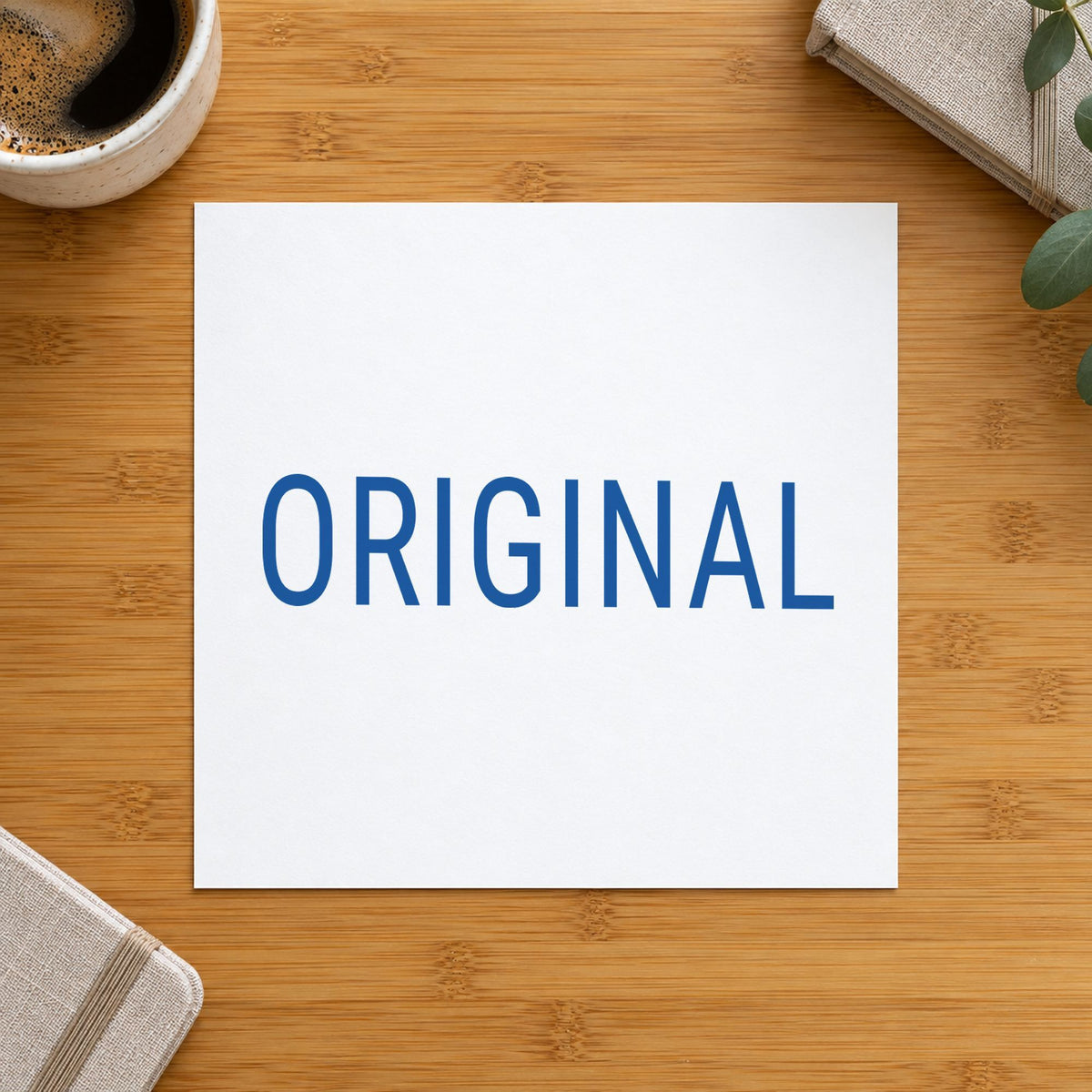 Crisp "Original" imprint produced by the Original Document Stamp