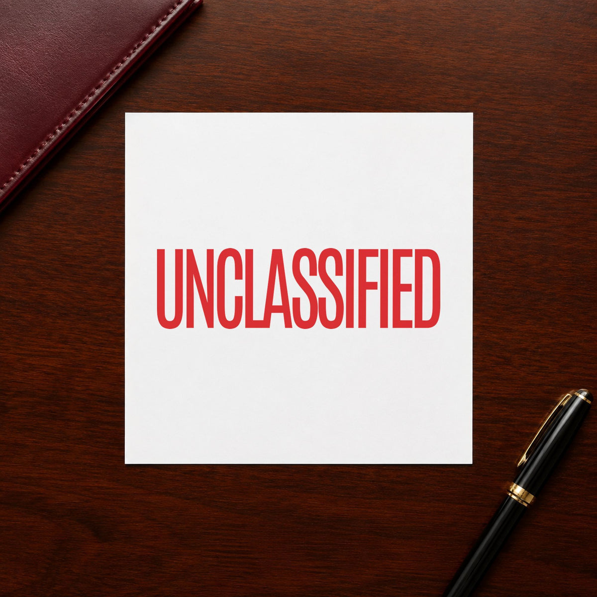 Marking a page "Unclassified" with the Unclassified Document Stamp