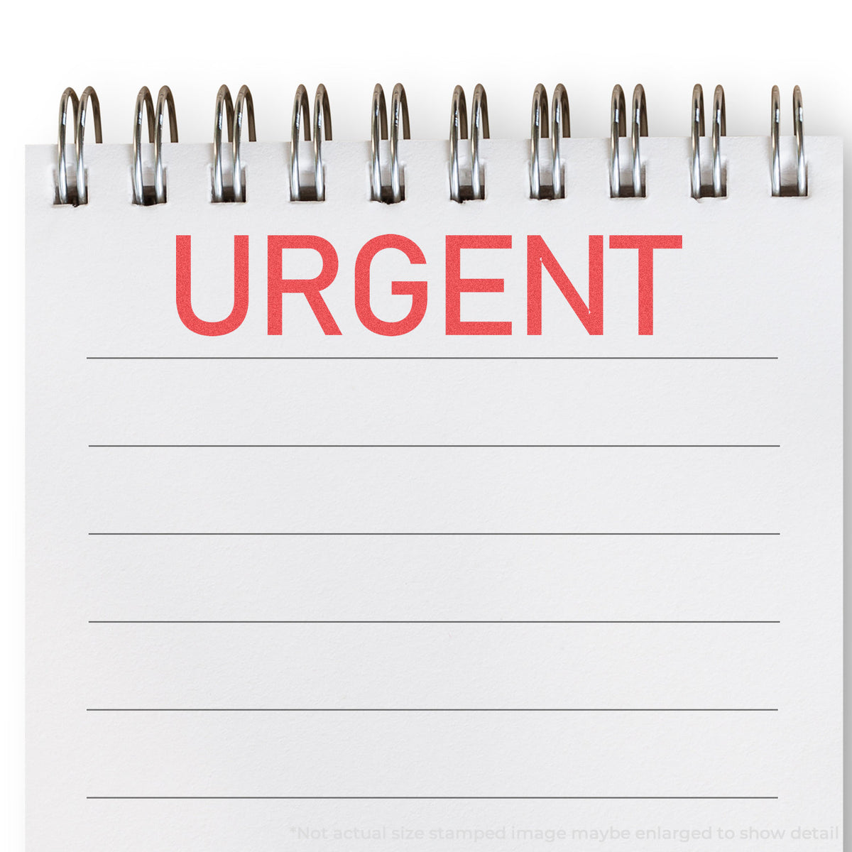 "Urgent" mark stamped for document handling, Xstamper 1103 stamp