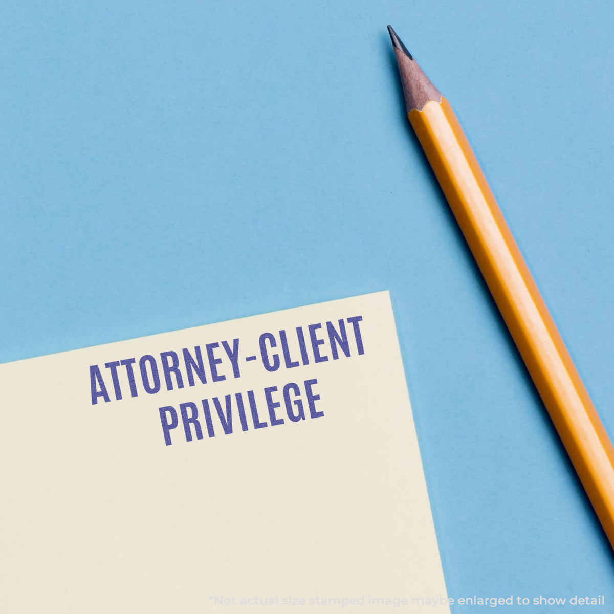 "Attorney-client privilege" imprint used to flag items for handling, Attorney-Client Privilege Stamp