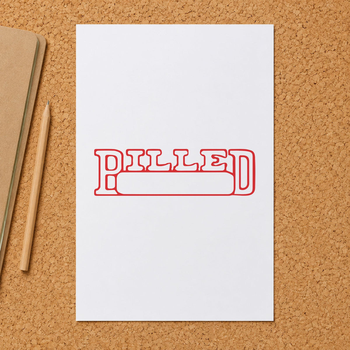 Crisp "Billed" imprint produced by the Xstamper Billed Invoice Stamp