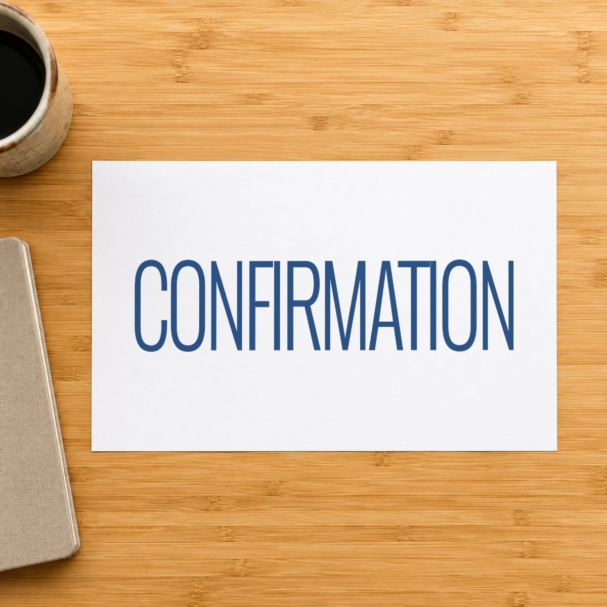 Crisp "Confirmation" imprint produced by the Confirmation Stamp