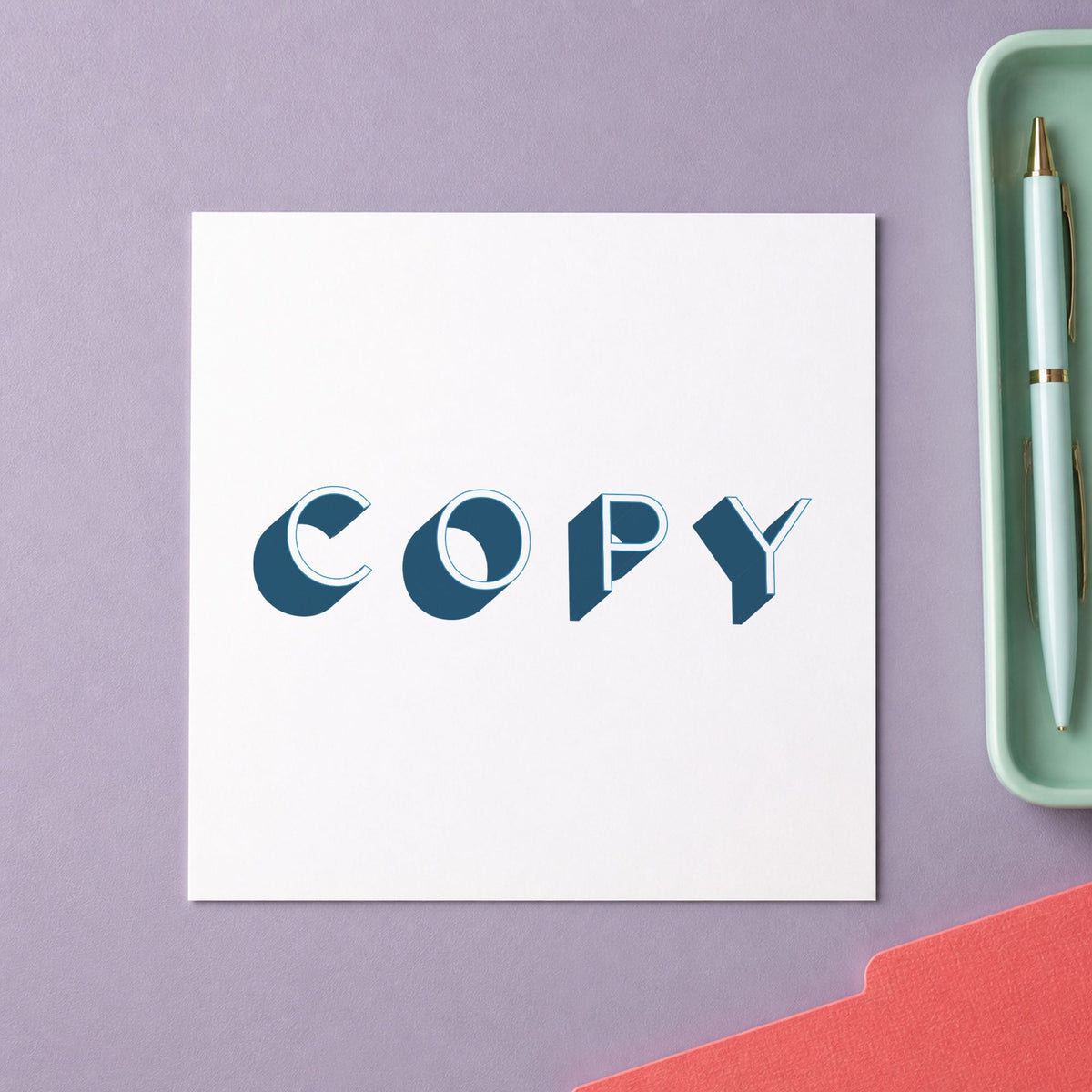 "Copy" stamp mark in everyday office use, Xstamper 1336