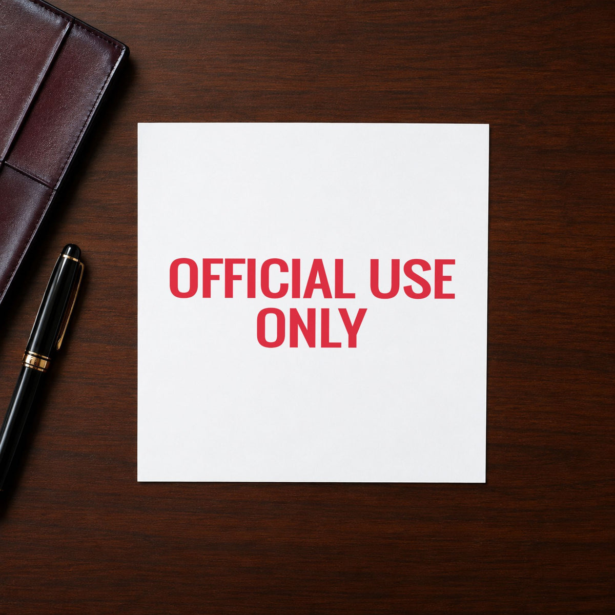 Xstamper Official Use Only Document Stamp leaving a clean "Official use only" impression