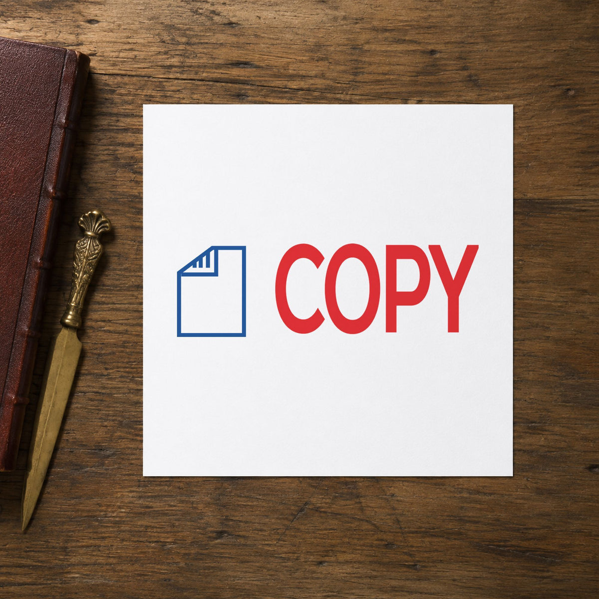 "Copy" stamp mark in everyday office use, Xstamper 2022