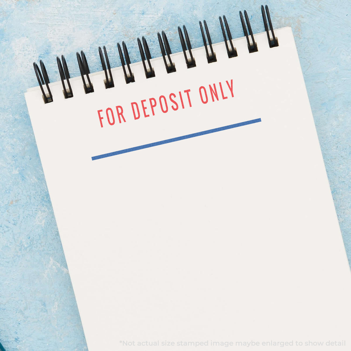 "For deposit only" imprint used to flag items for handling, For Deposit Only Stamp For Bank Deposits