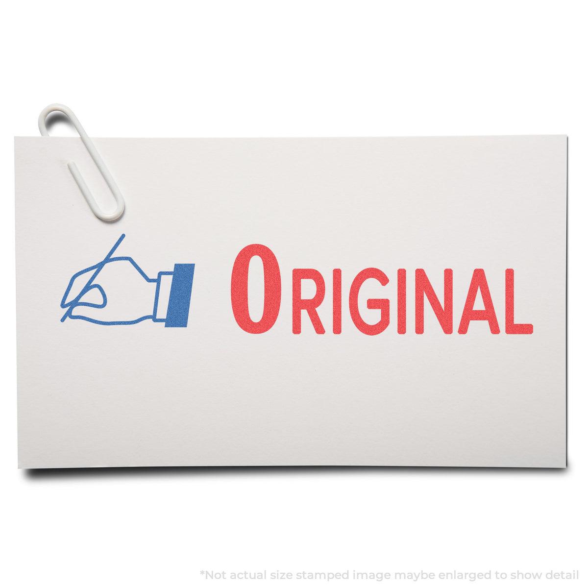 "Original" stamp impression on light paper stock, Original Stamp
