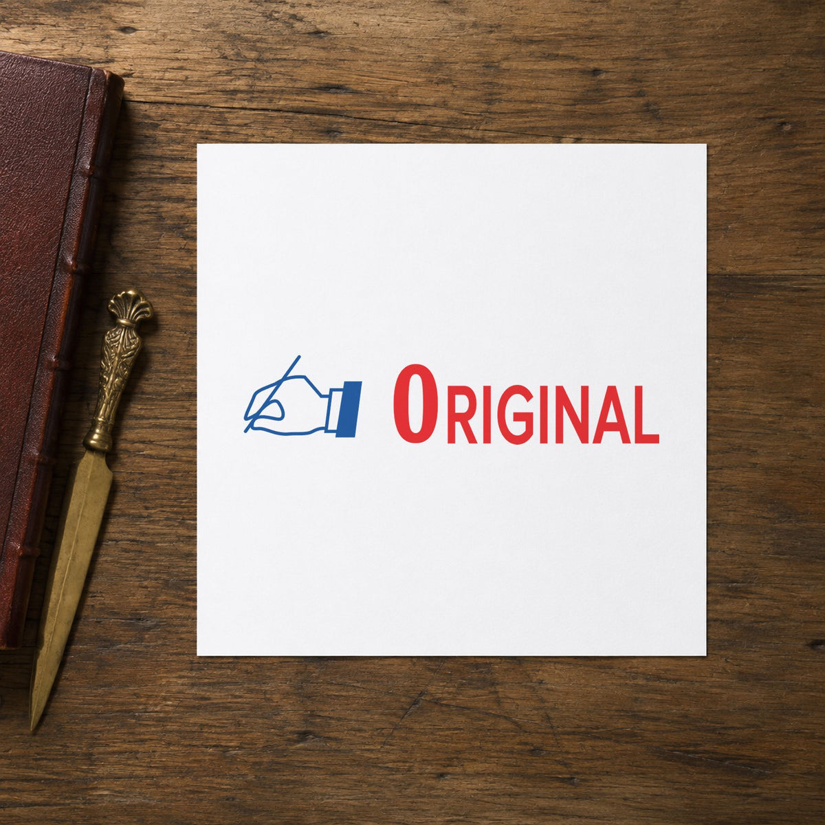 "Original" stamp impression made with pre-inked Xstamper 2039