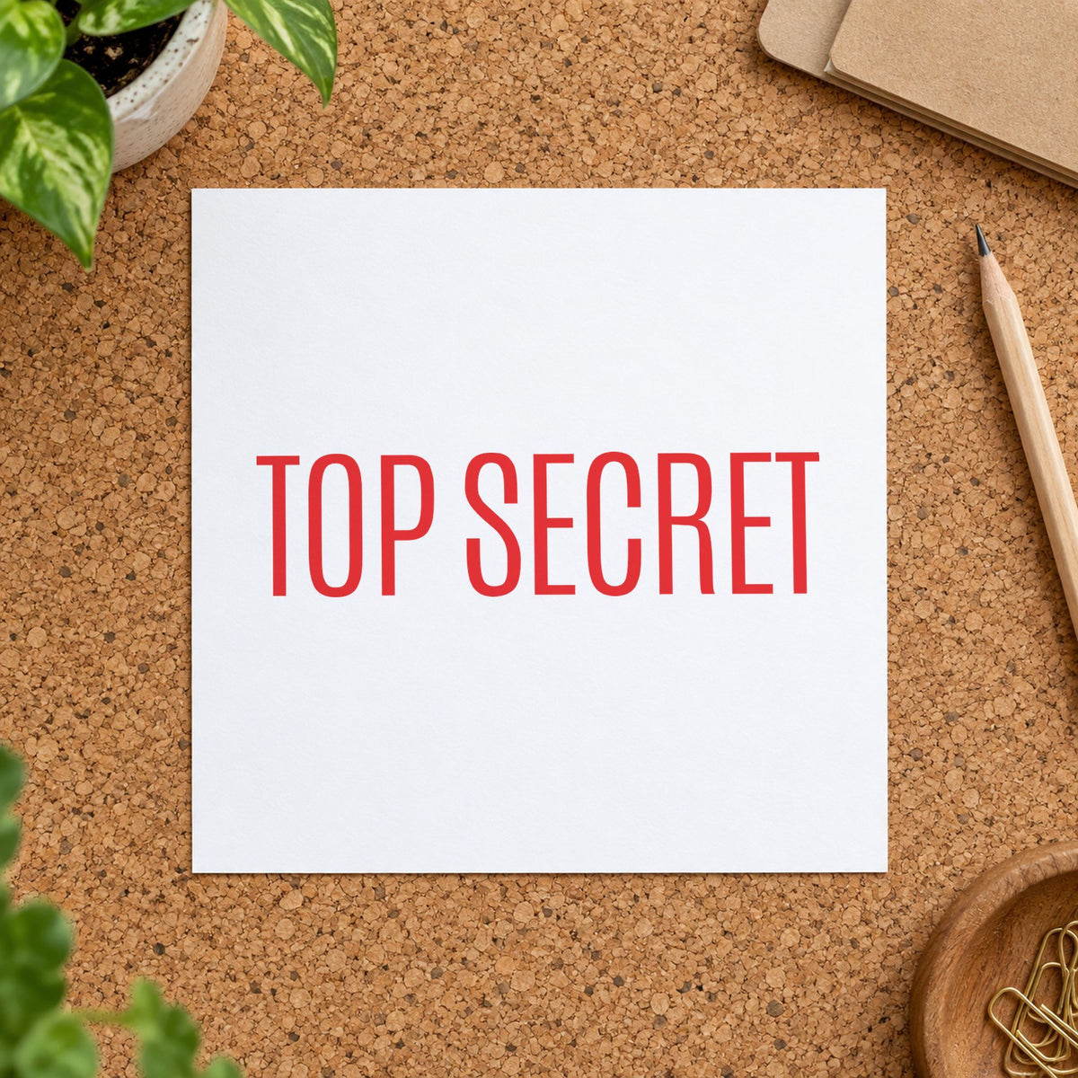 "Top secret" stamp mark in everyday office use, Xstamper 1135