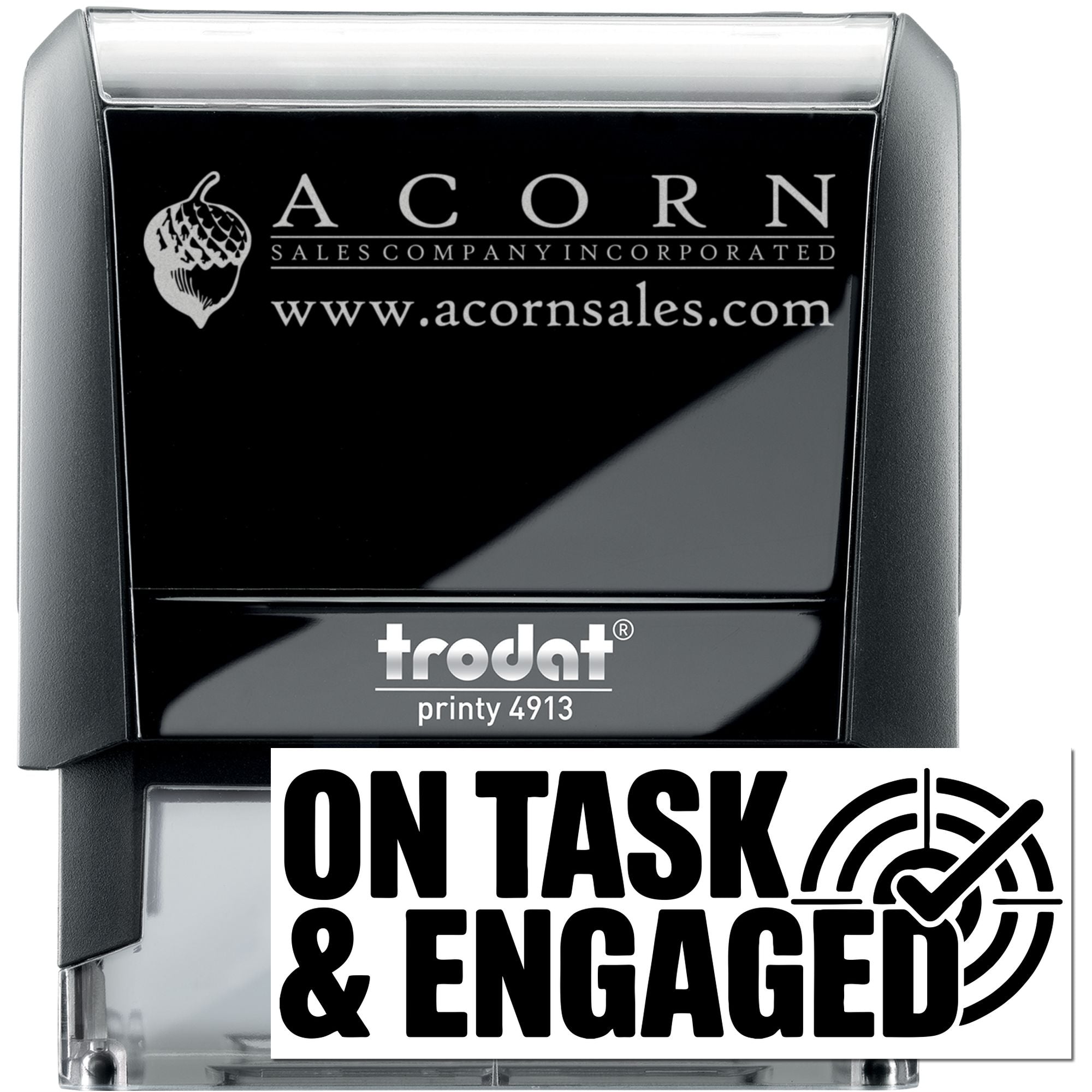 Classroom Feedback On Task & Engaged Self-Inking Stamp