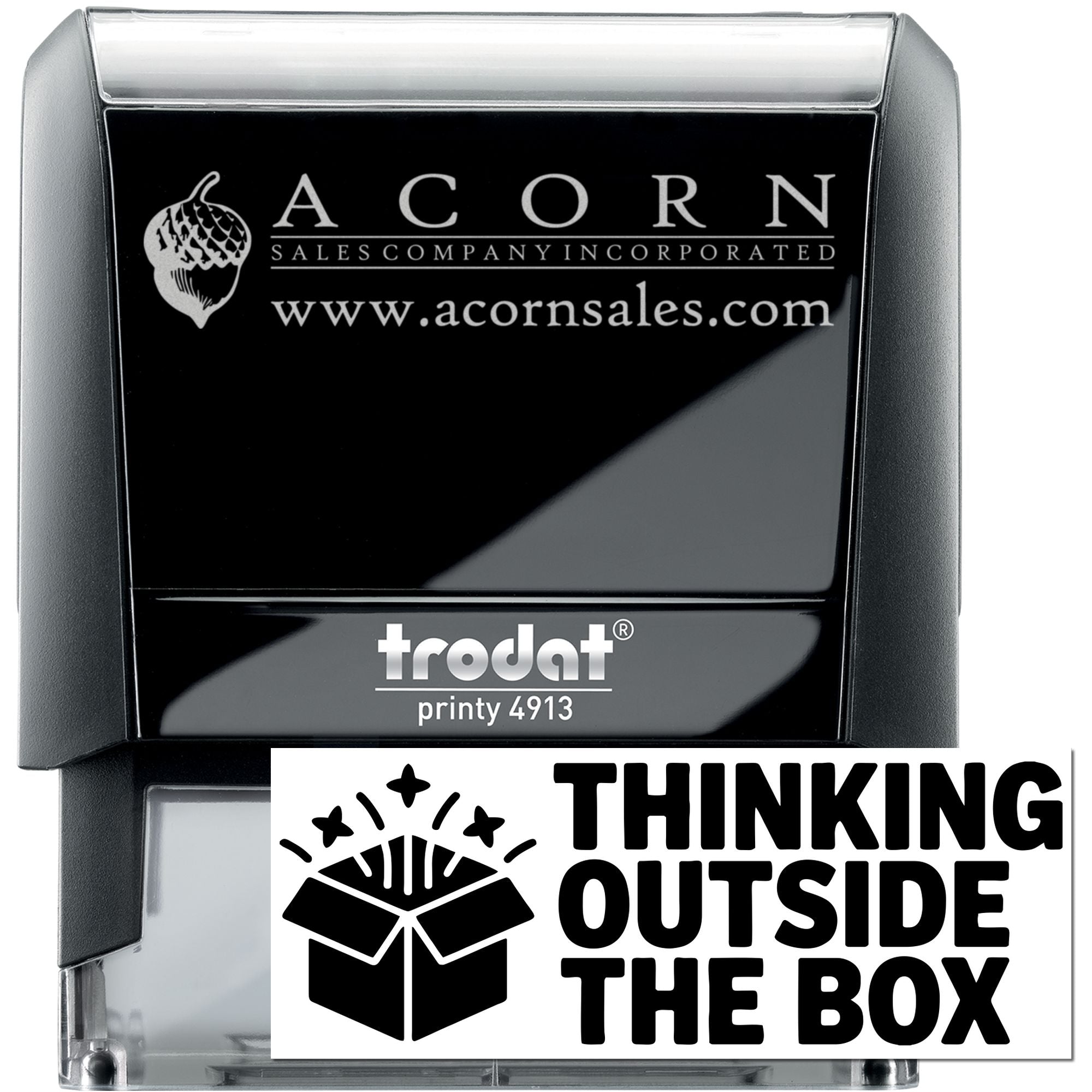 Classroom Feedback Thinking Outside The Box Self-Inking Stamp