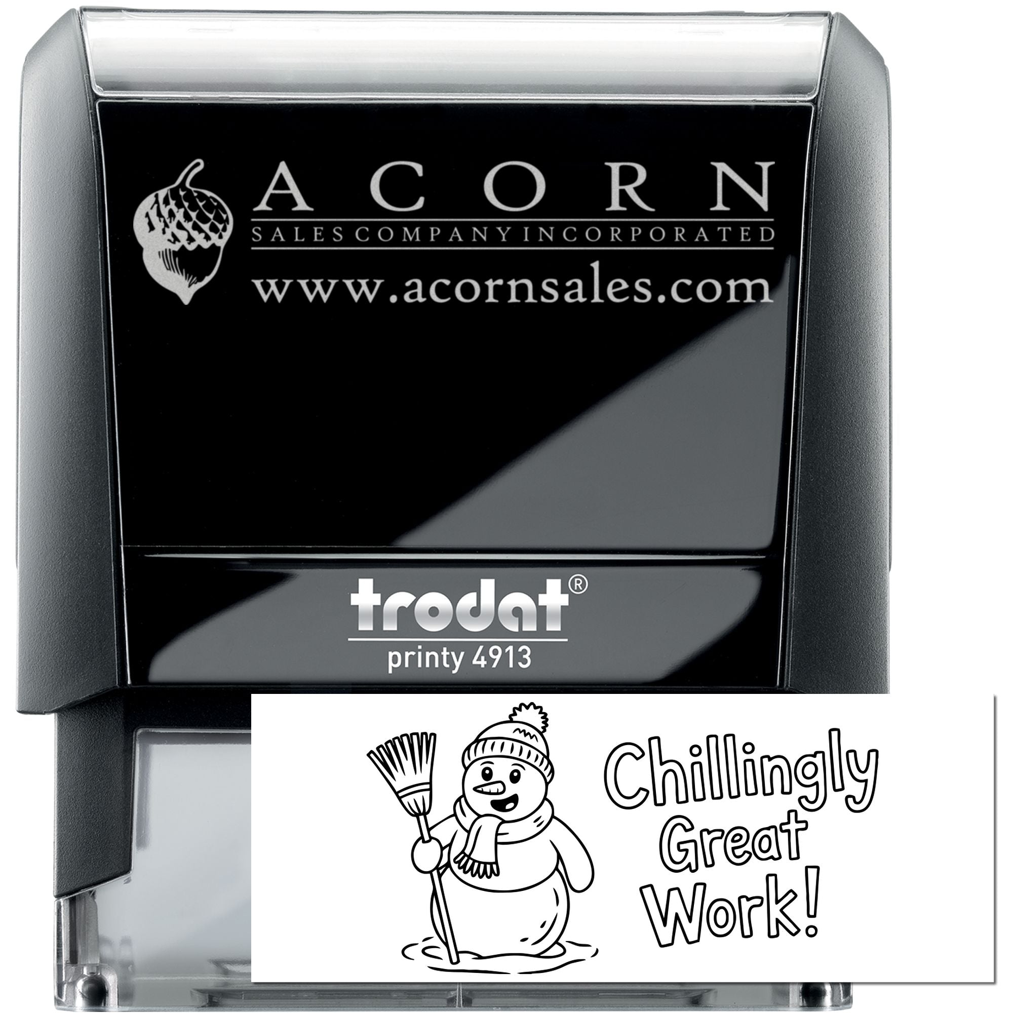 Classroom Reward Chillingly Great Work Self-Inking Stamp