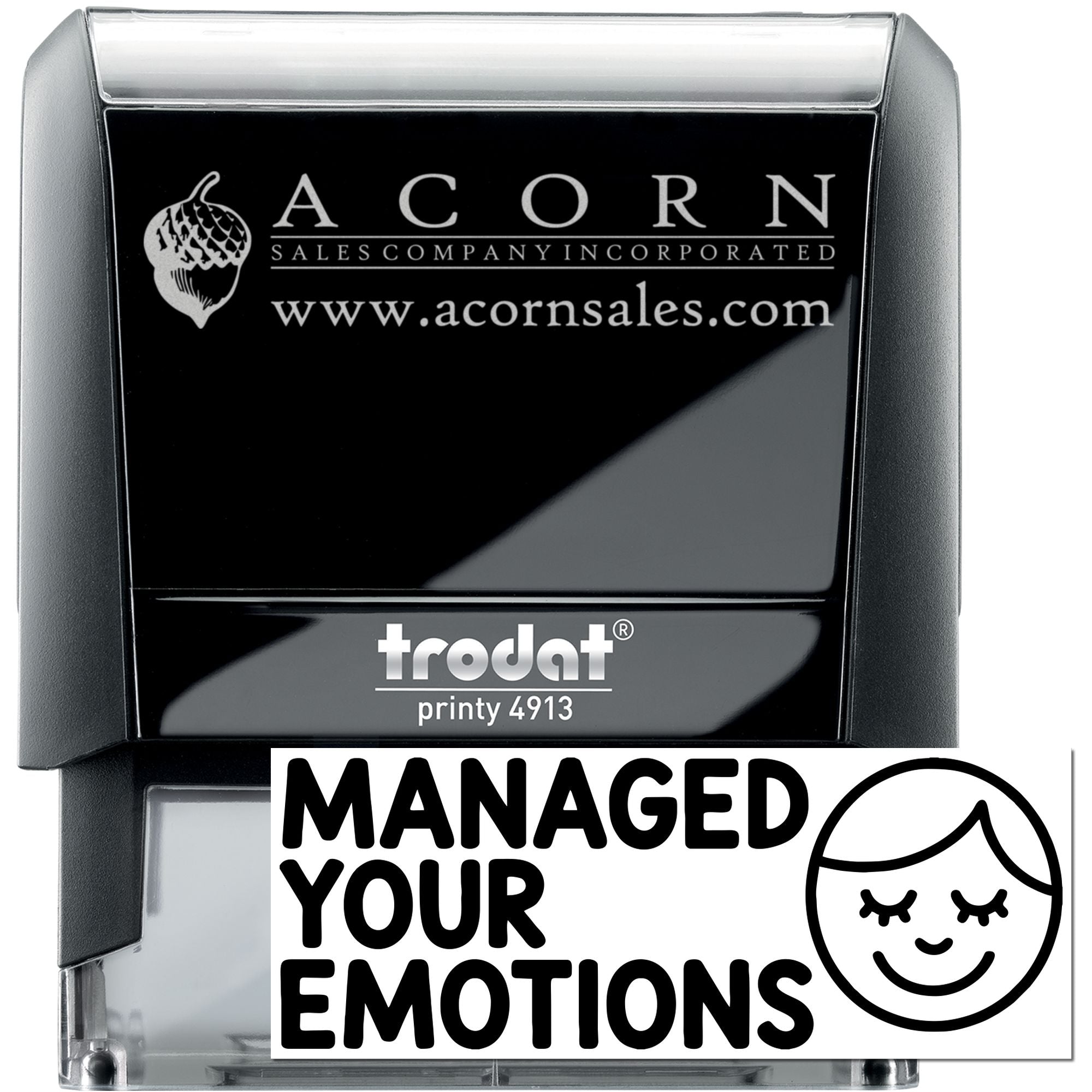 Motivational Teacher Managed Your Emotions Self-Inking Stamp