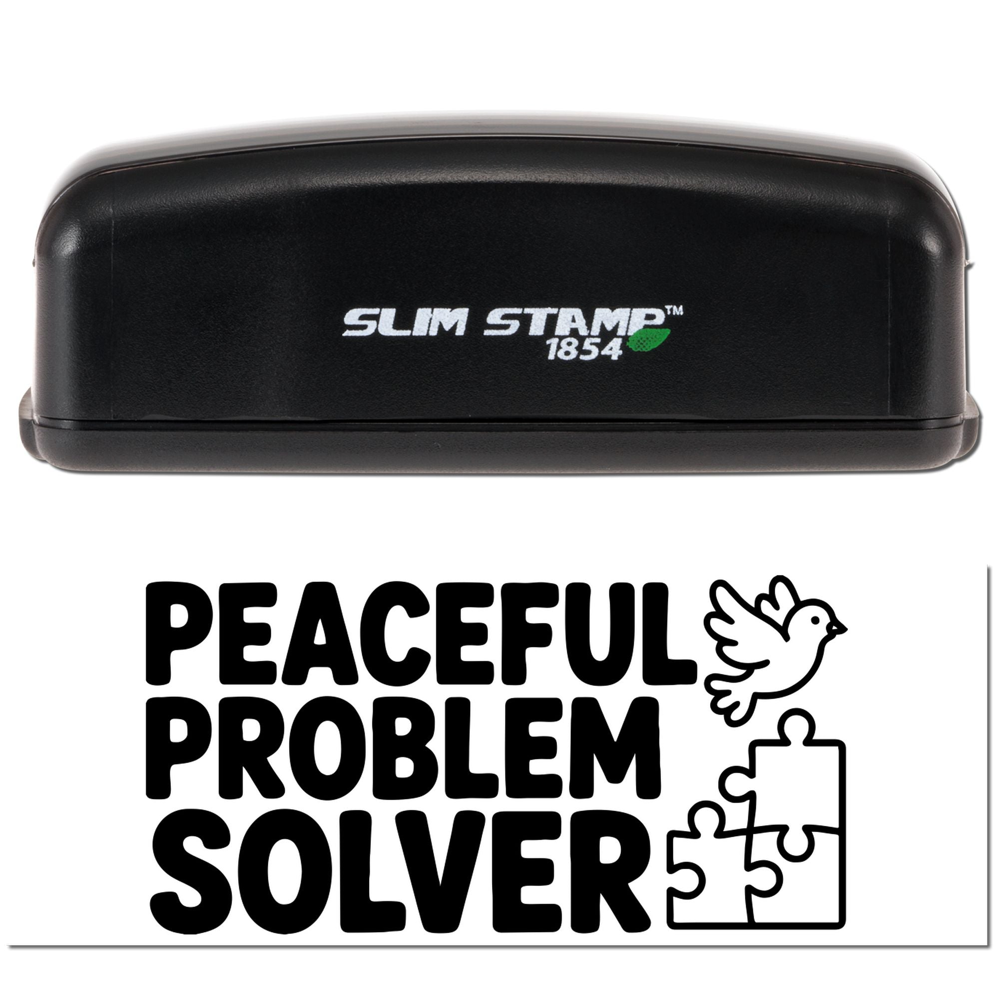 Cute Grading Peaceful Problem Solver Compact Pre-Inked Stamp