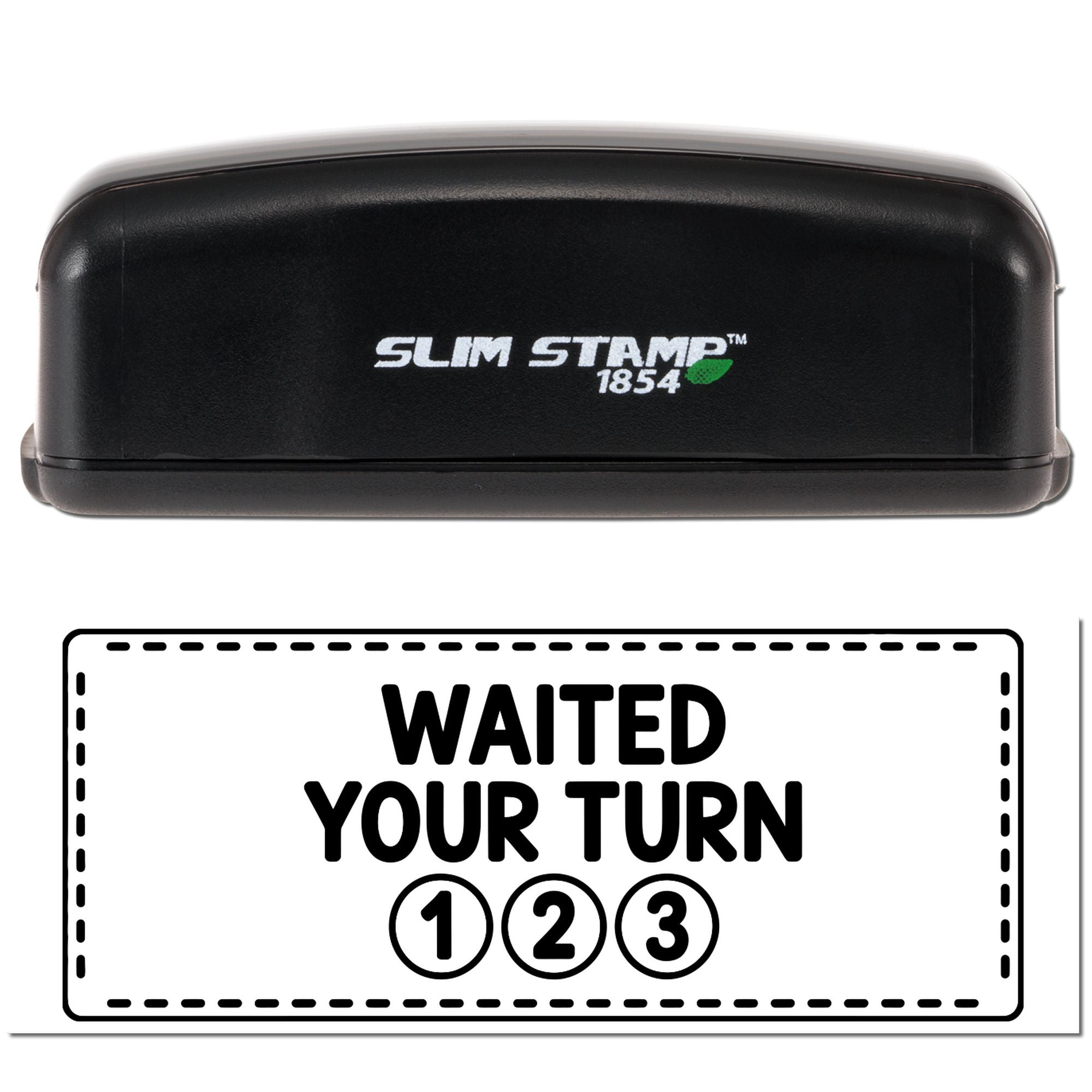 Classroom Reward Waited Your Turn Compact Pre-Inked Stamp