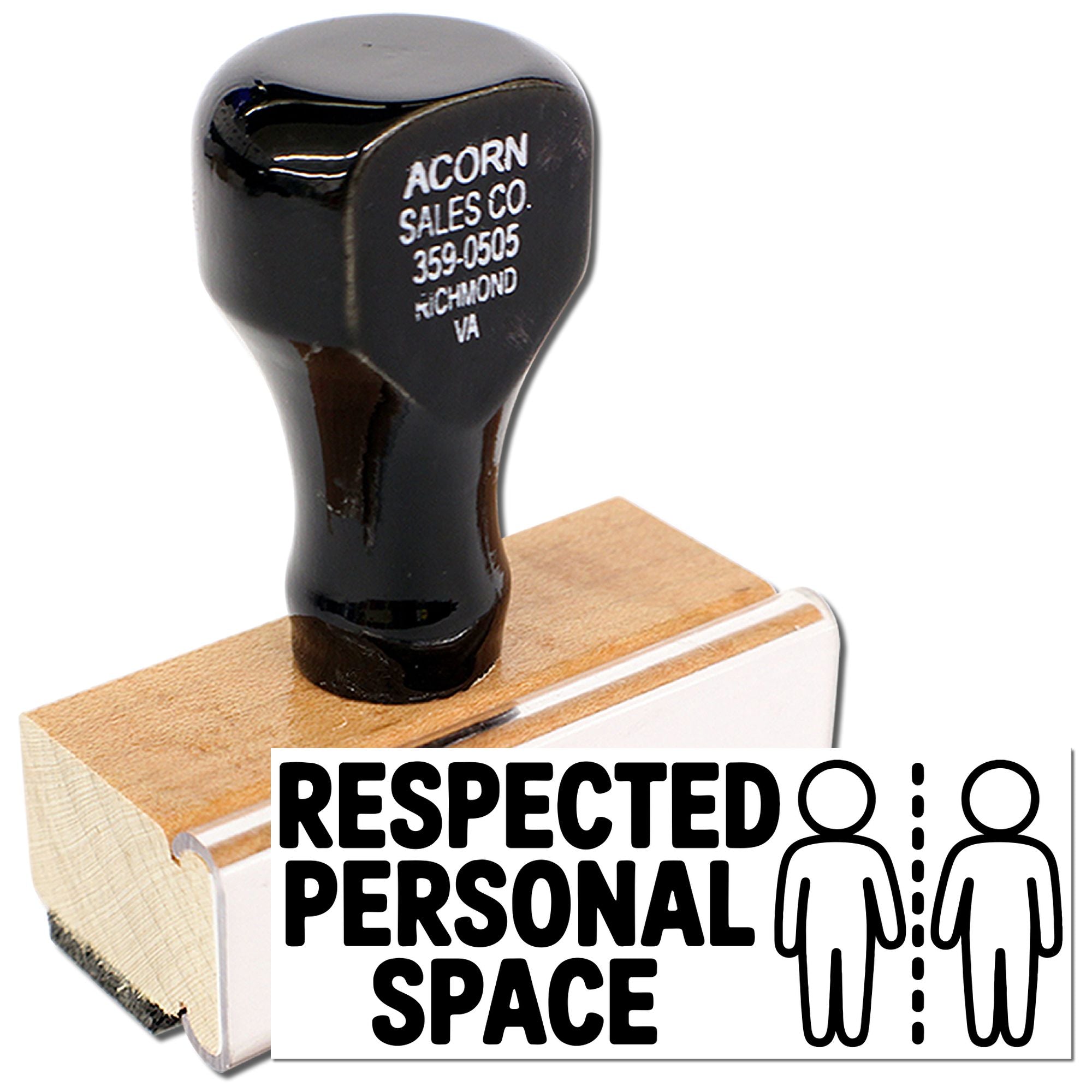 Elementary Teacher Personal Space Wood Handle Stamp