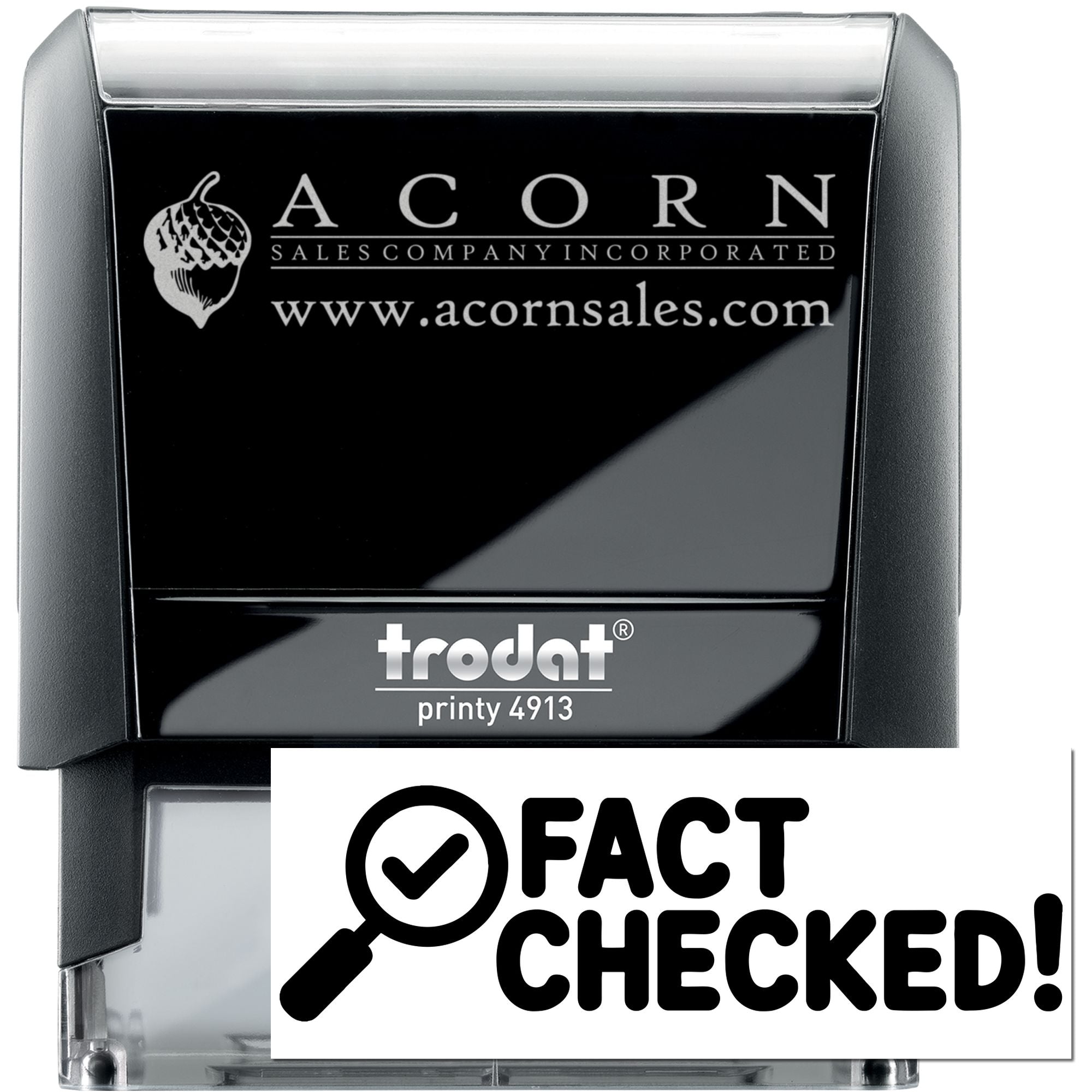 Classroom Feedback Fact Checked Self-Inking Stamp